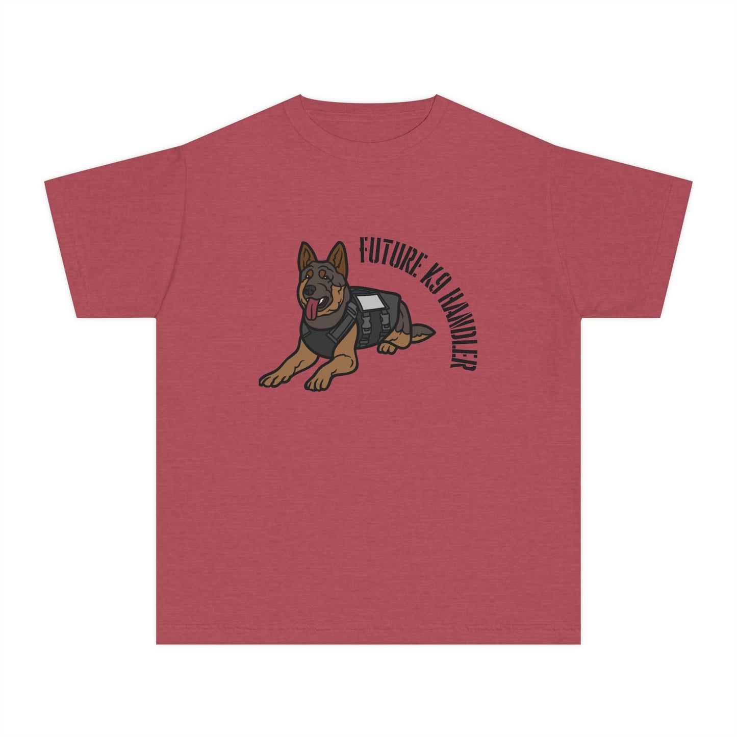 Future K9 Handler Youth Midweight T-Shirt, Dog Lover Gift, Kids Tee, Training Apparel, Animal Enthusiast Clothing
