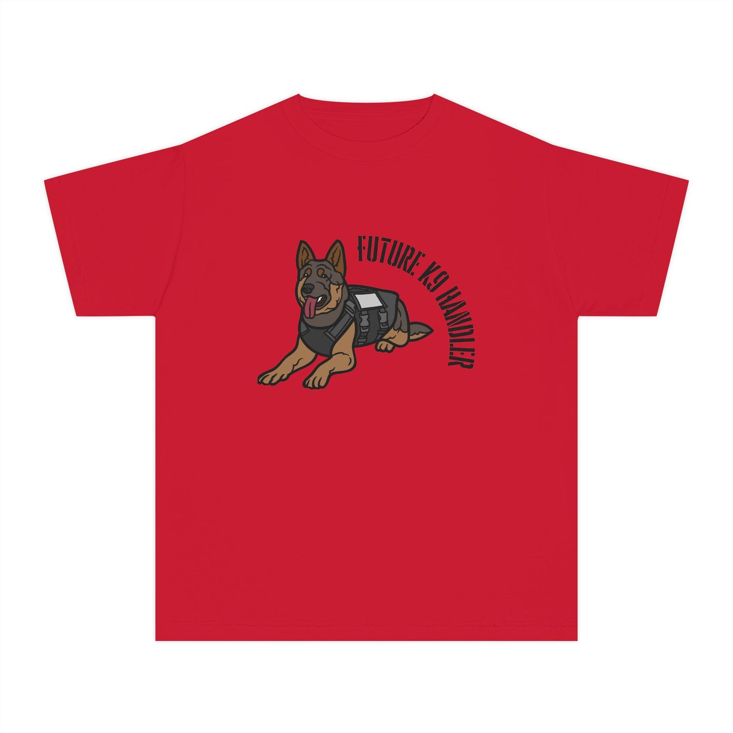 Future K9 Handler Youth Midweight T-Shirt, Dog Lover Gift, Kids Tee, Training Apparel, Animal Enthusiast Clothing