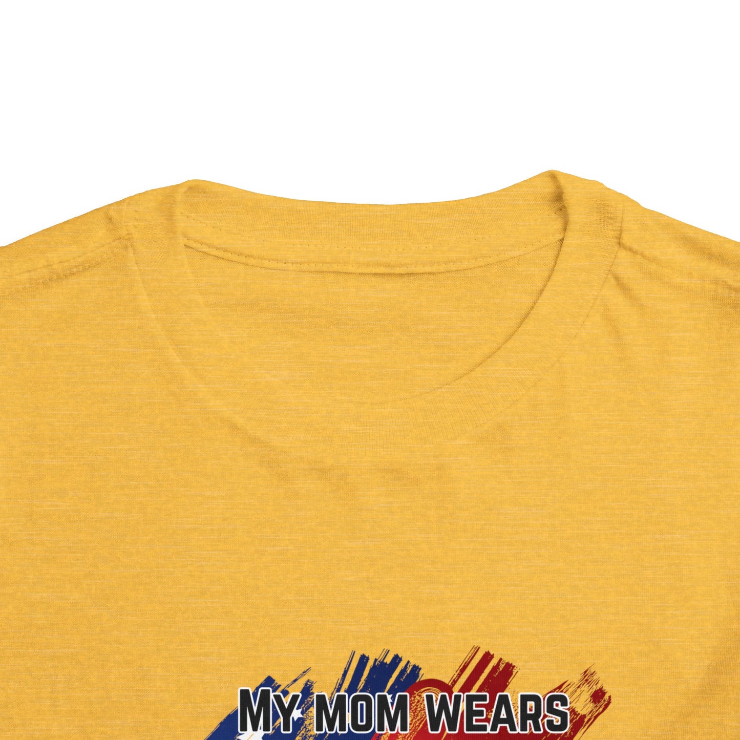 'My Mom Wears Combat Boots' Toddler Tee - Fun Kids Shirt, Gifts for Military Families, Cute Toddler Outfit, Everyday Wear, Unique Baby Tee