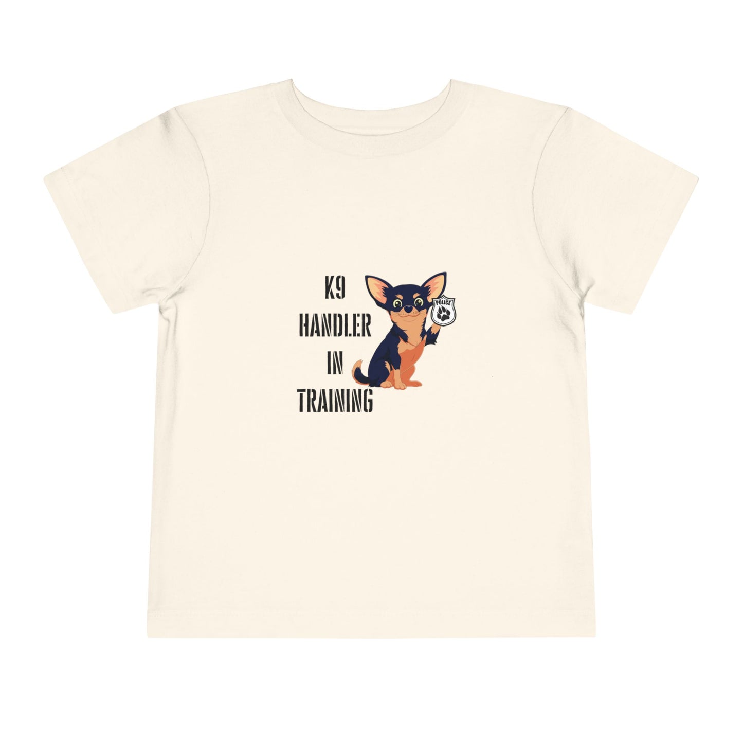 K9 Handler  in Training Toddler Tee - Cute Dog Shirt, Pet Training Gift, Kids Animal Lover Top, Birthday Present for Boys and Girls