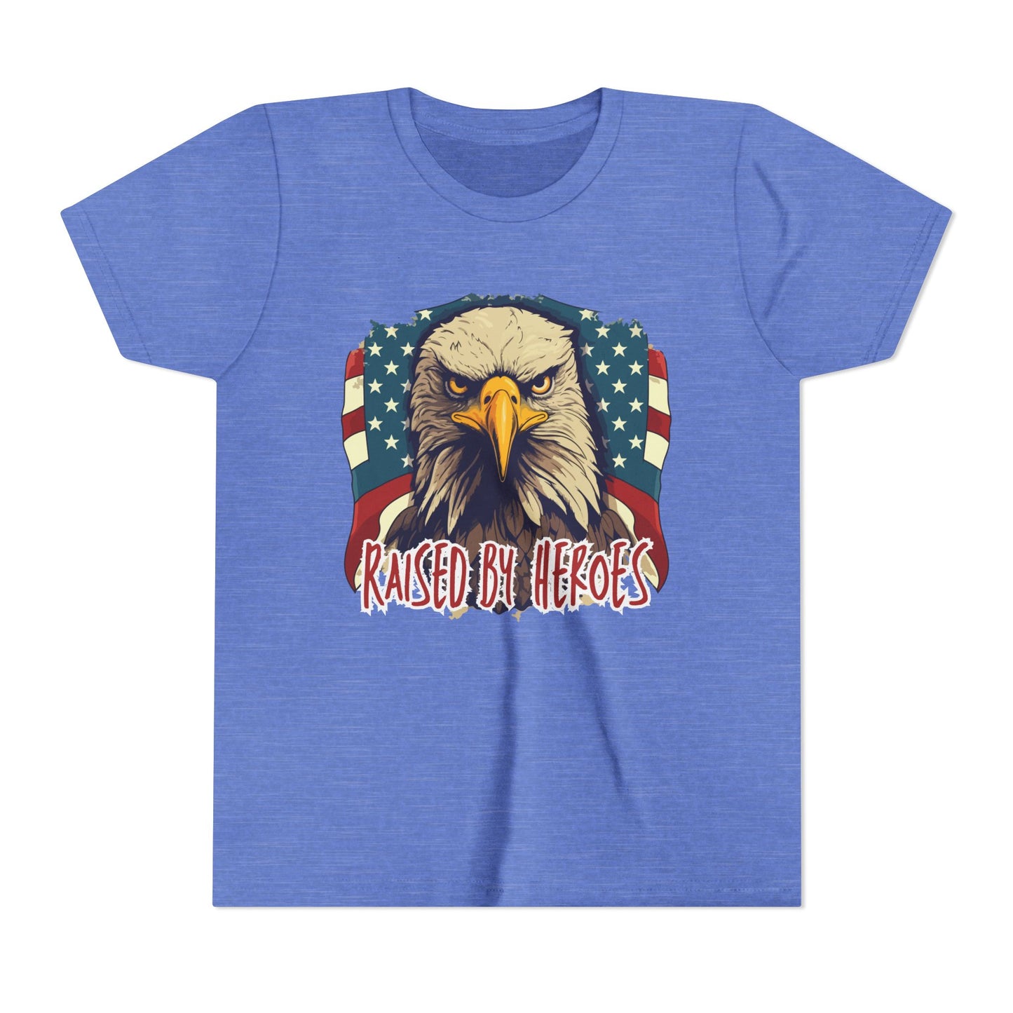 'Raised by Heroes' Youth tee - Patriotic Kids Apparel