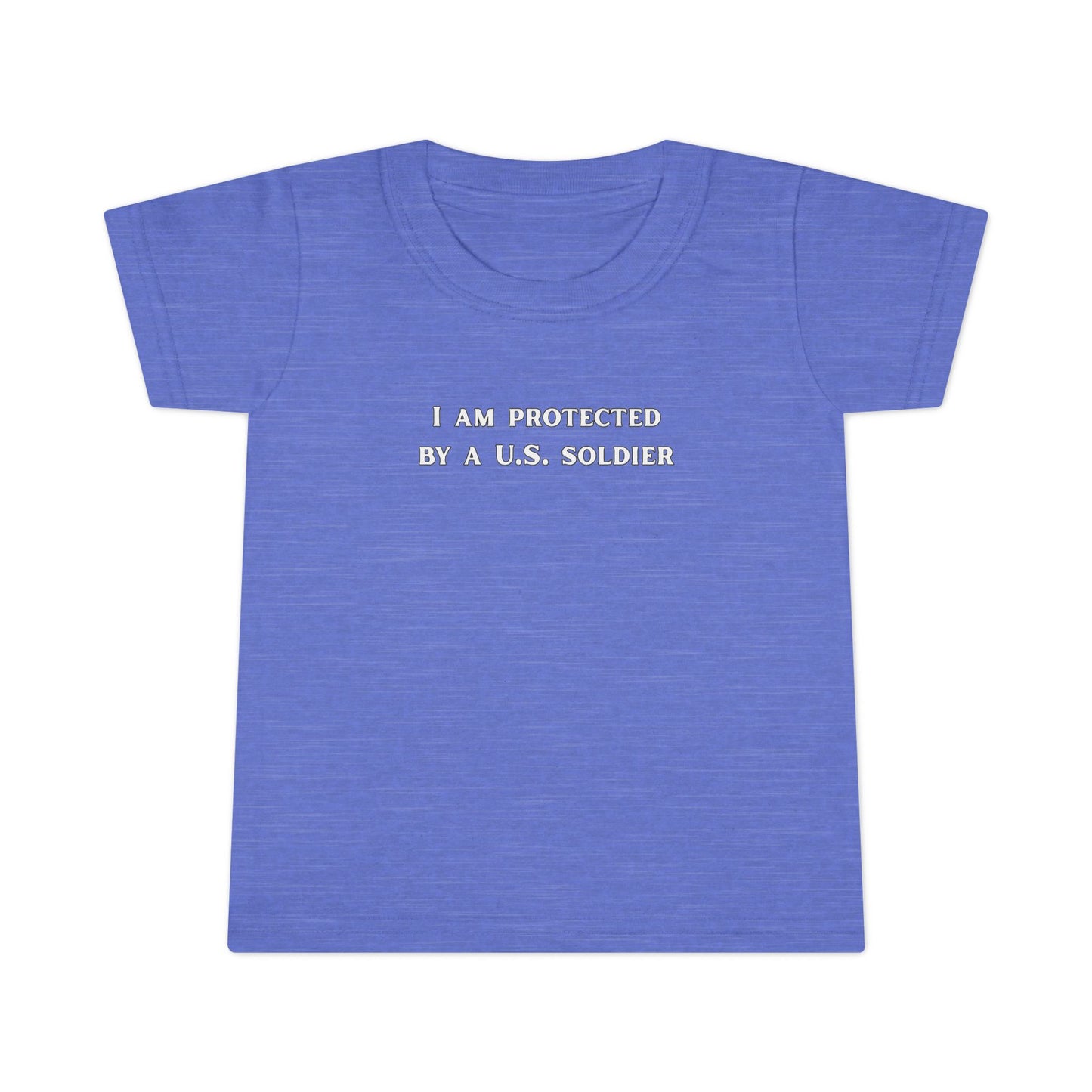 ' I Am Protected by a U.S. Soldier' Toddler T-Shirt - Patriotic Tee for Kids