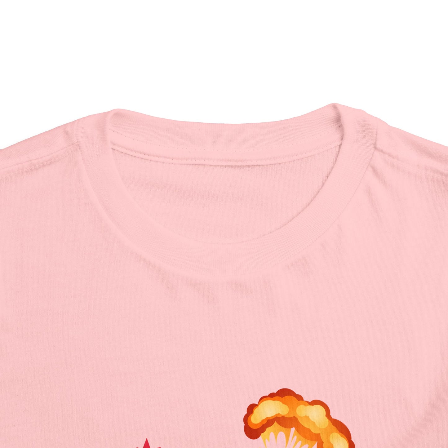 Toddler Short Sleeve Tee with Fun Explosive Design, Kids Gift, Birthday Shirt, Cute Casual Wear, Playtime Tee, Nursery Art