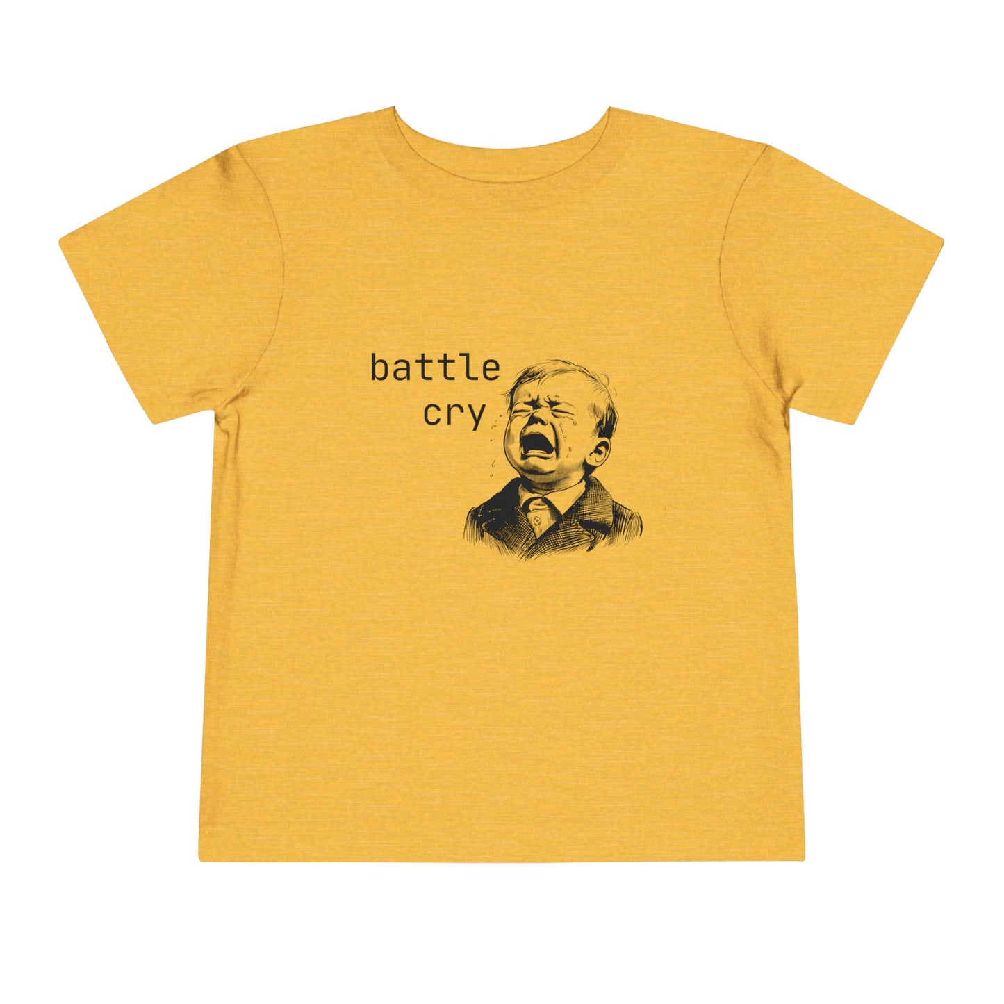 'Battle Cry' Toddler Tee, Funny Shirt, Humor Kids T-Shirt, Birthday Gift for Boys, Unique Baby Clothing, Everyday Playwear