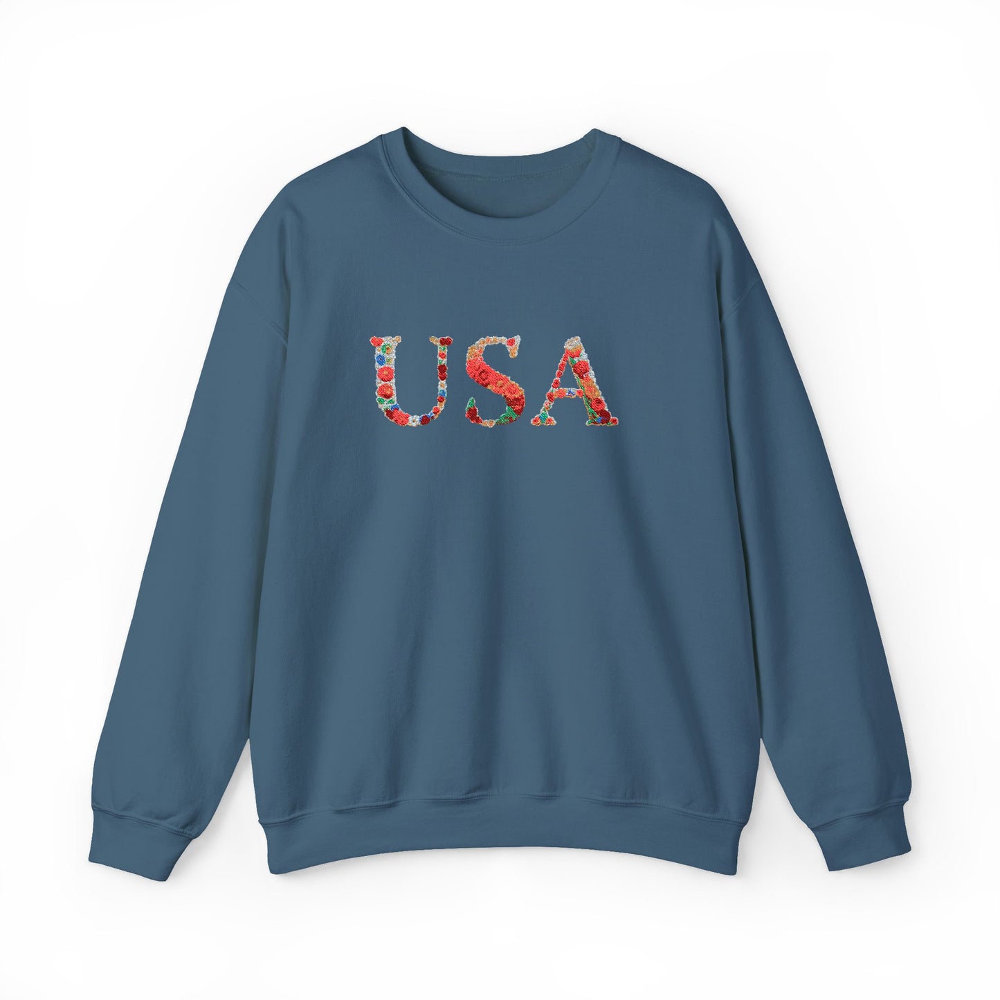 USA Floral Print Unisex Crewneck Sweatshirt, Cozy Gift for Holidays, Casual Wear, Perfect for Patriotic Celebrations, Comfortable [...]