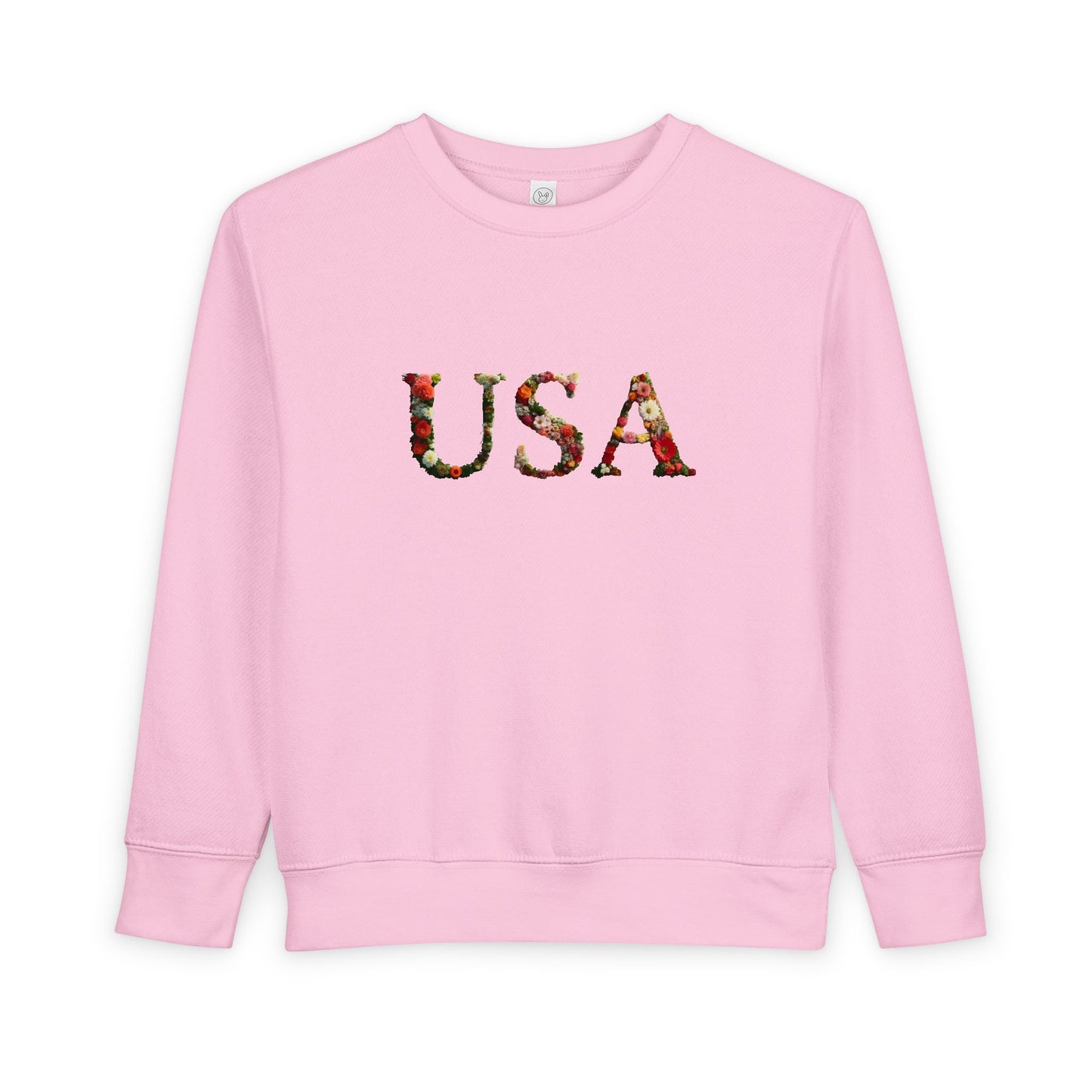 'USA' Floral Toddler Sweatshirt