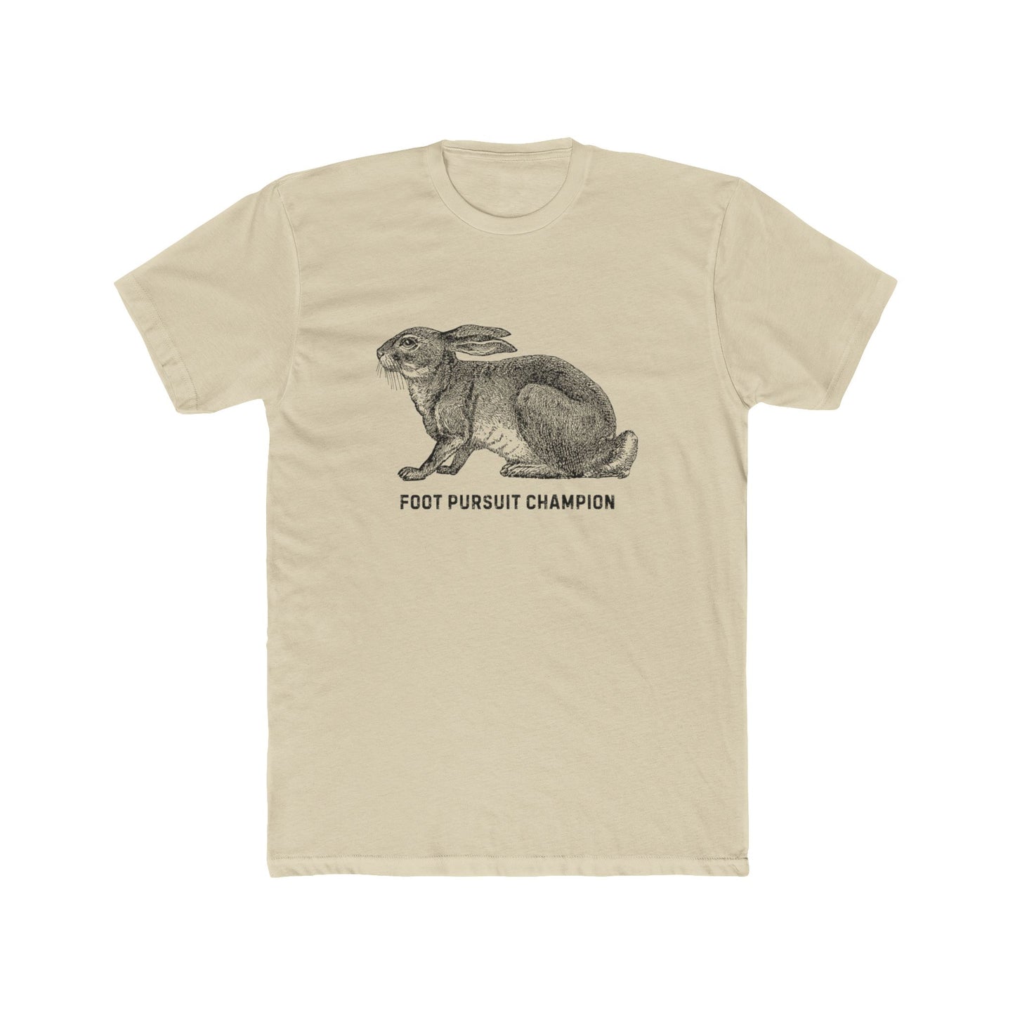 Unisex Cotton Crew Tee -Foot Pursuit Champion Design
