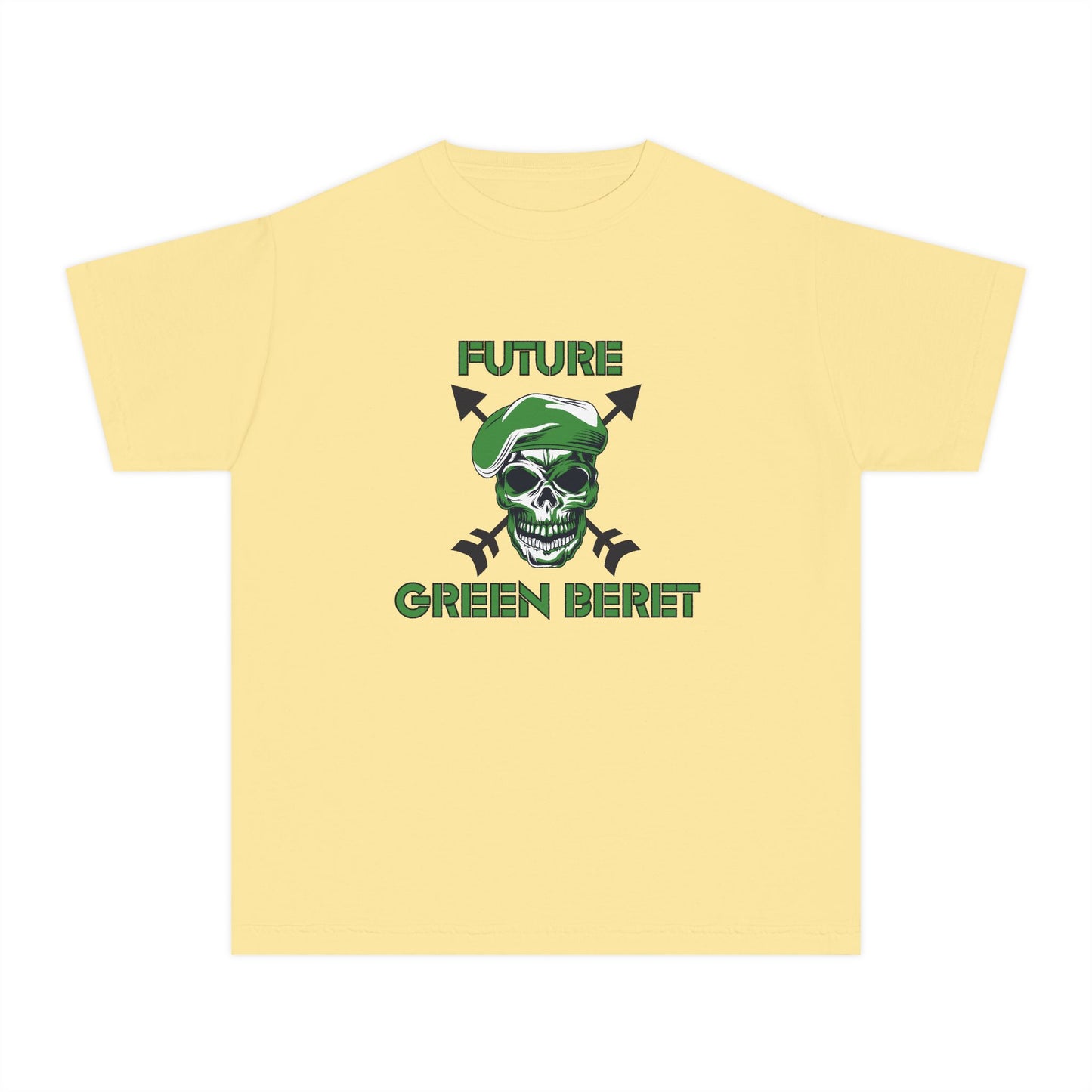 Future Green Beret Youth Midweight Tee - Army Kid Shirt, Military Theme T-Shirt, Kids Graphic Tee, Gift for Young Soldiers