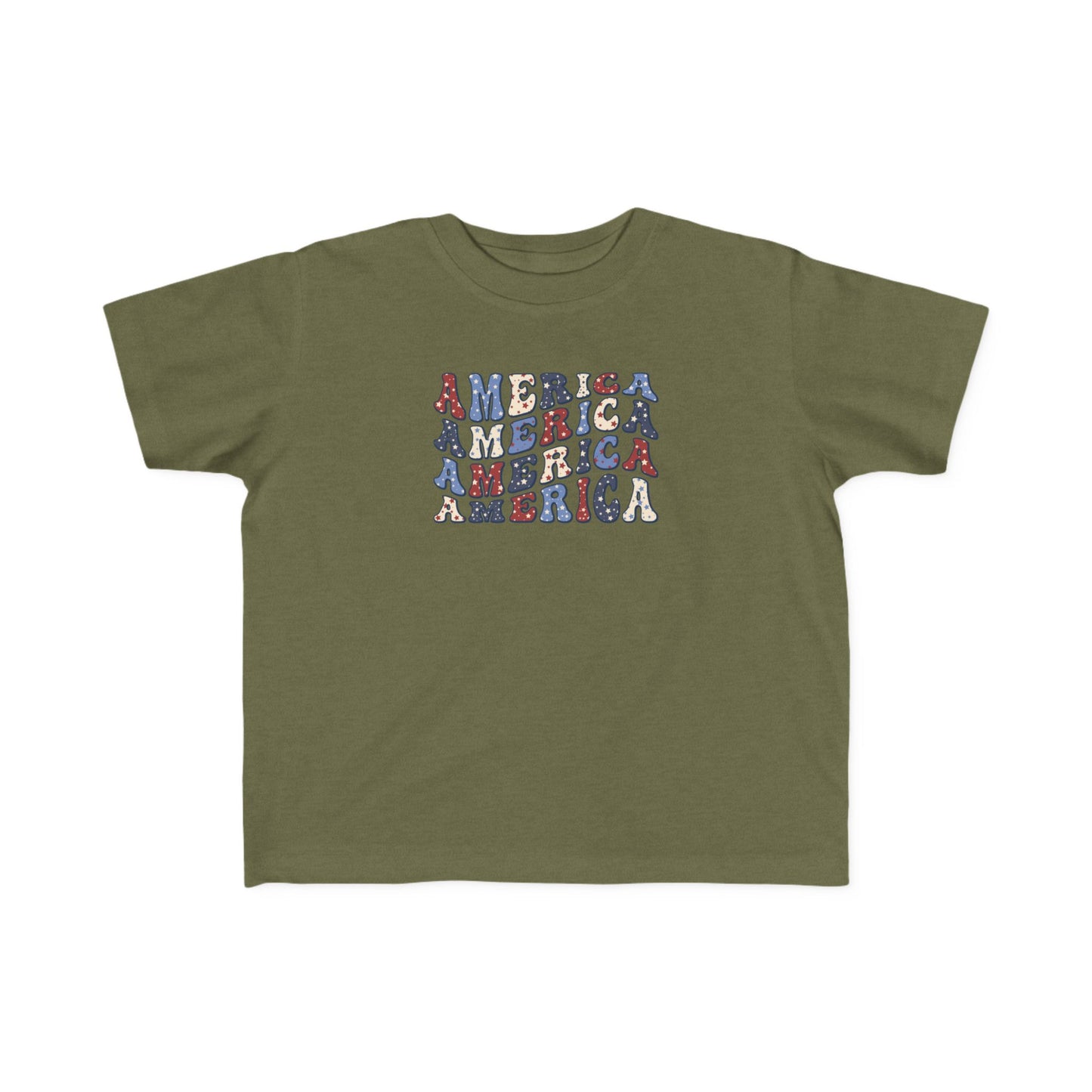 'America' Toddler Tee, Independence Day Shirt, Kids USA T-Shirt, Patriotic Baby Clothes, 4th of July Outfit, Toddler Gift