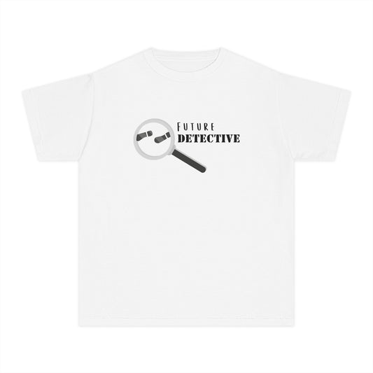 'Future Detective' Youth Tee, Kids Detective Shirt, Fun Gift for Young Sleuths, Birthday Present, Future Detective Apparel