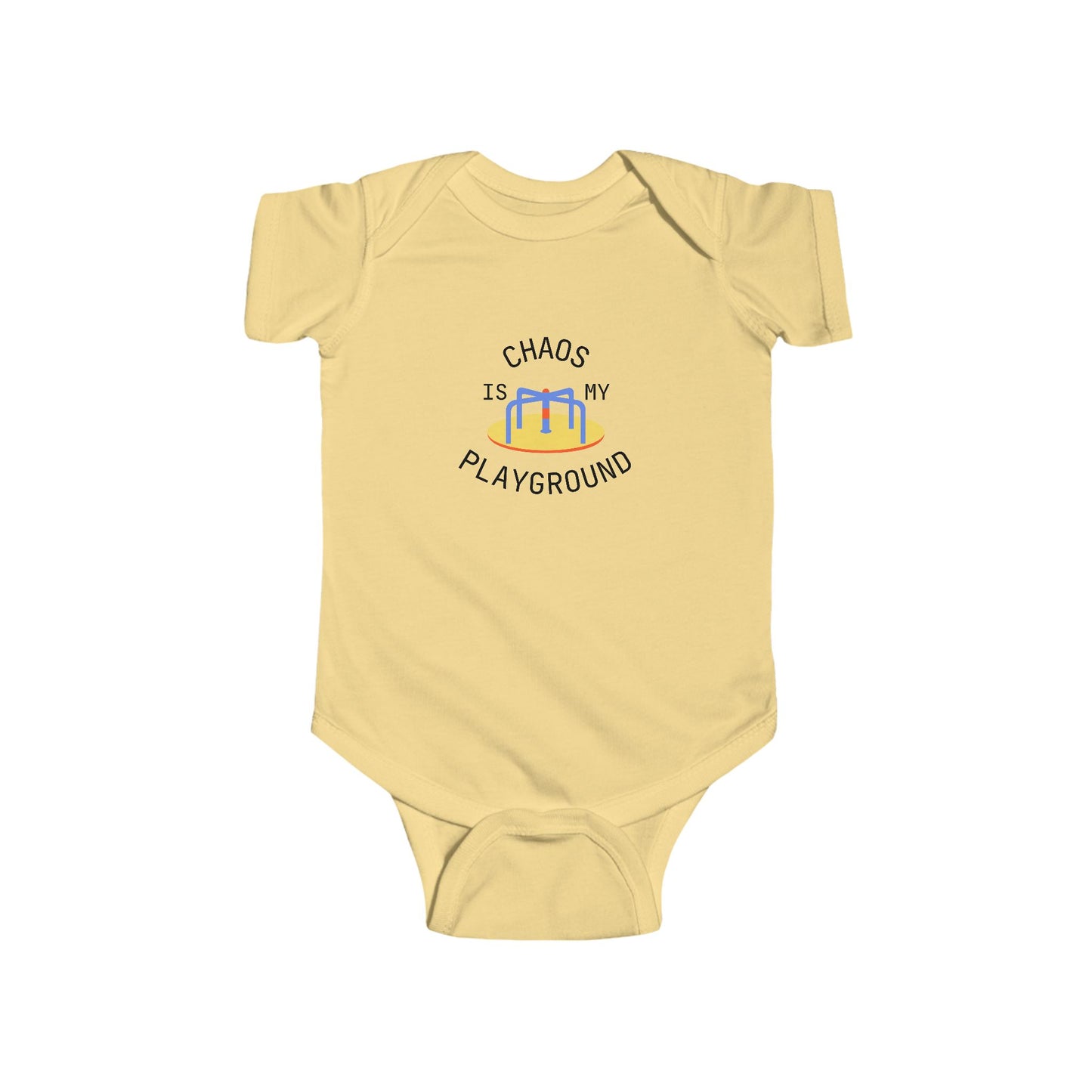 'Chaos is My Playground' Infant Bodysuit - Cute Baby Gift, Baby Shower, Toddler Outfit, Everyday Wear