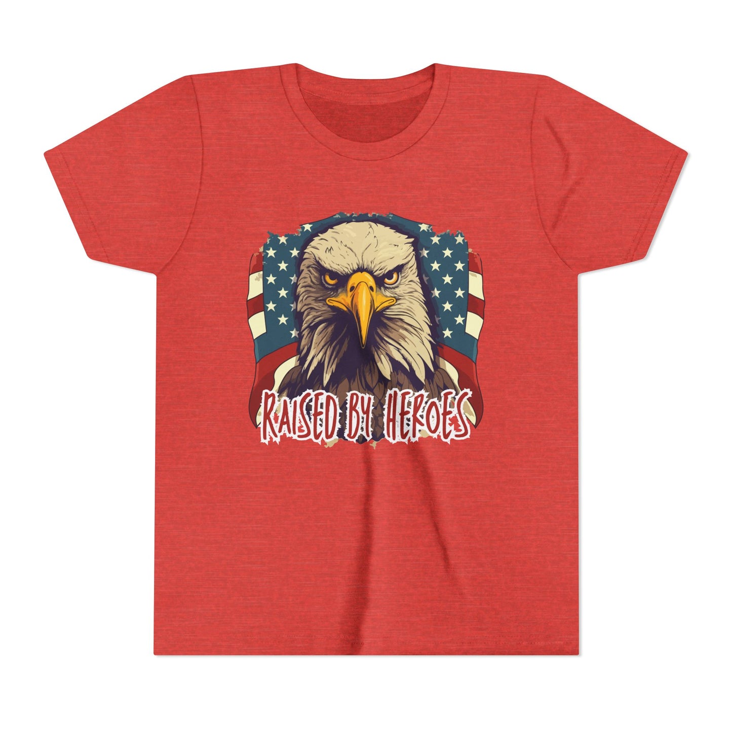 'Raised by Heroes' Youth tee - Patriotic Kids Apparel