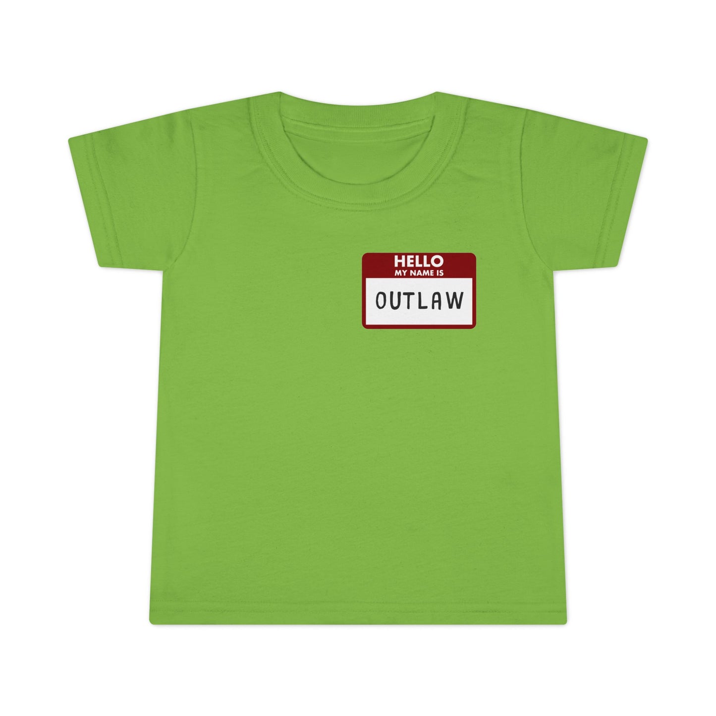 'What Daddy says is Law' Outlaw Toddler T-Shirt | Fun Playful Tee for Kids | Unique Gift Idea, Casual Wear