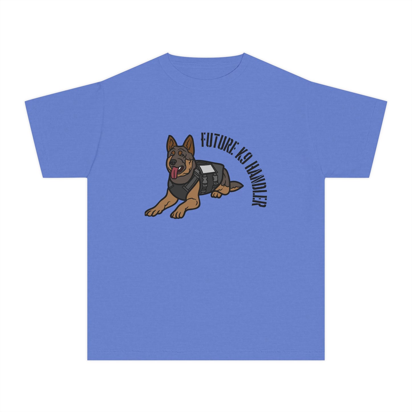 Future K9 Handler Youth Midweight T-Shirt, Dog Lover Gift, Kids Tee, Training Apparel, Animal Enthusiast Clothing