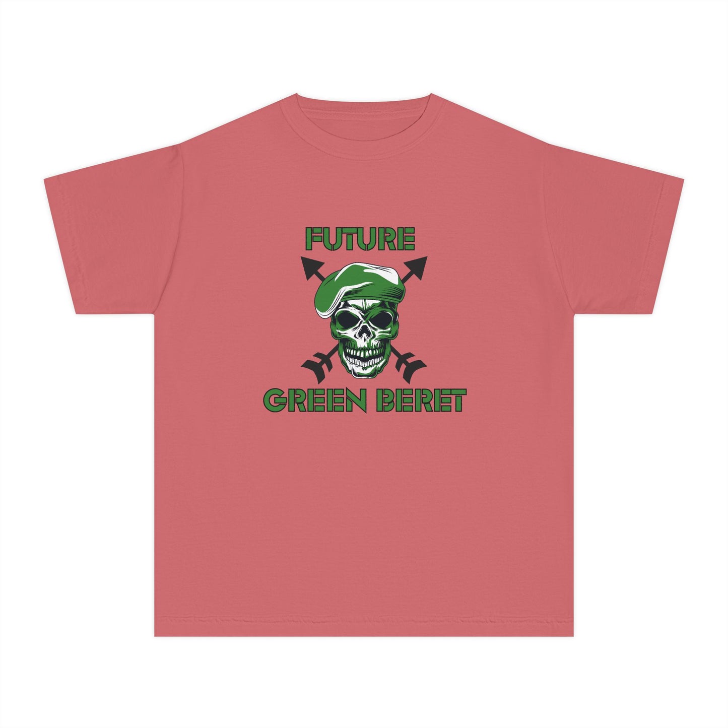 Future Green Beret Youth Midweight Tee - Army Kid Shirt, Military Theme T-Shirt, Kids Graphic Tee, Gift for Young Soldiers