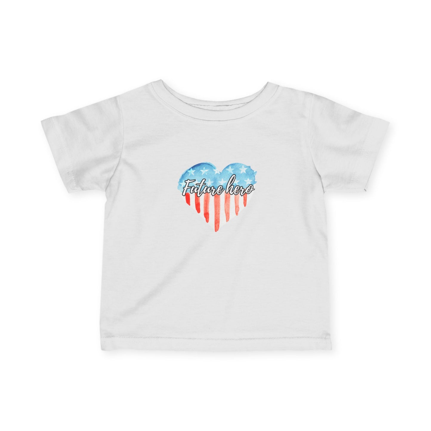 Future Hero Sweet Heart Print, Infant Summer Top, 4th of July Outfit, Toddler Independence Day Shirt, Cute Baby Wear