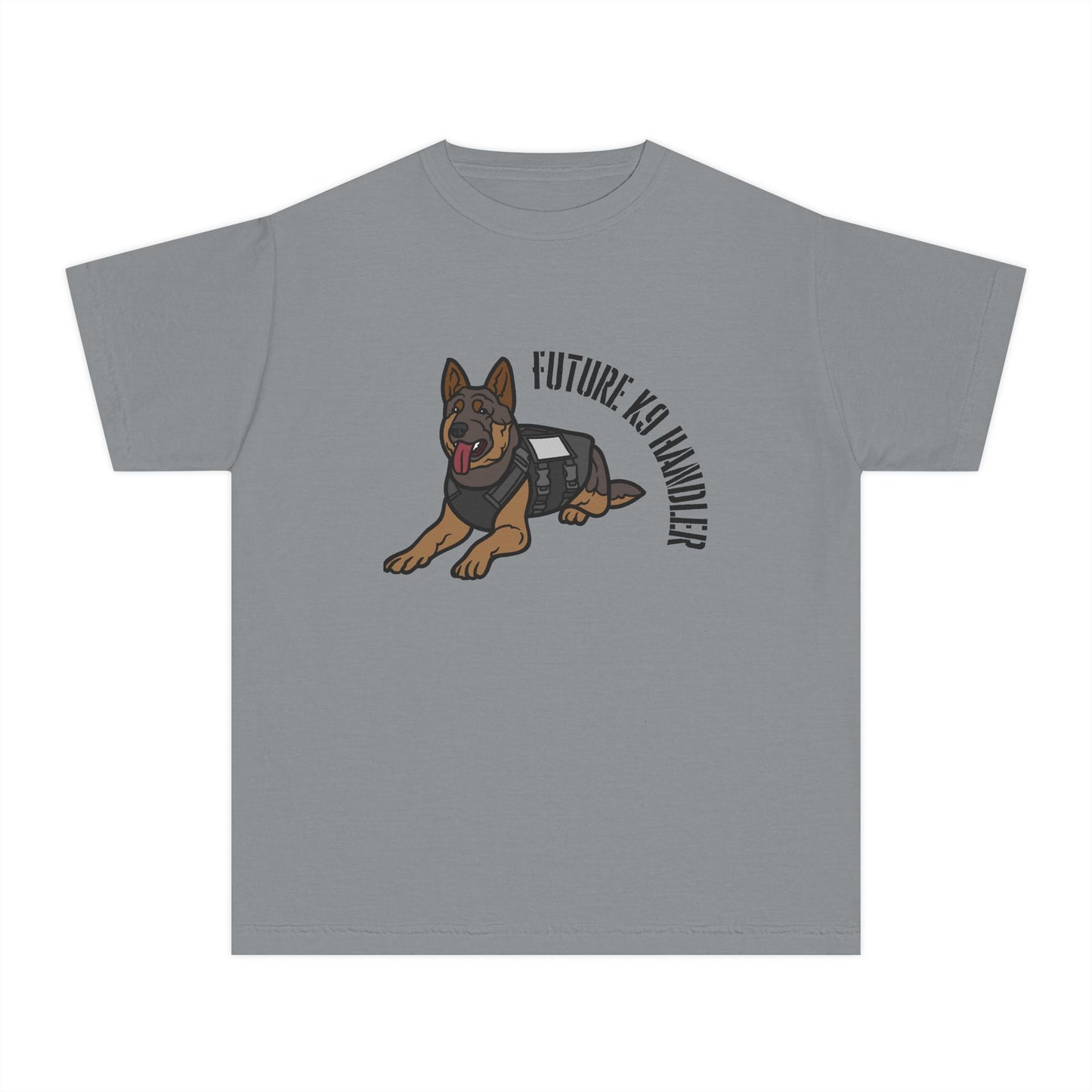 Future K9 Handler Youth Midweight T-Shirt, Dog Lover Gift, Kids Tee, Training Apparel, Animal Enthusiast Clothing