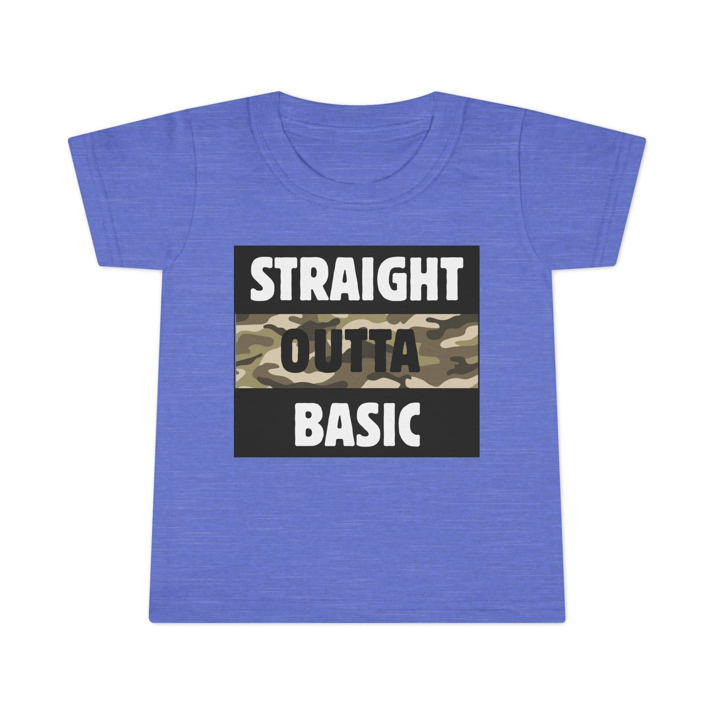 'Straight Outta Basic' Toddler T-Shirt - Fun Kids Tee, Birthday Gift, Everyday Wear, Statement Shirt, Causal Outfit