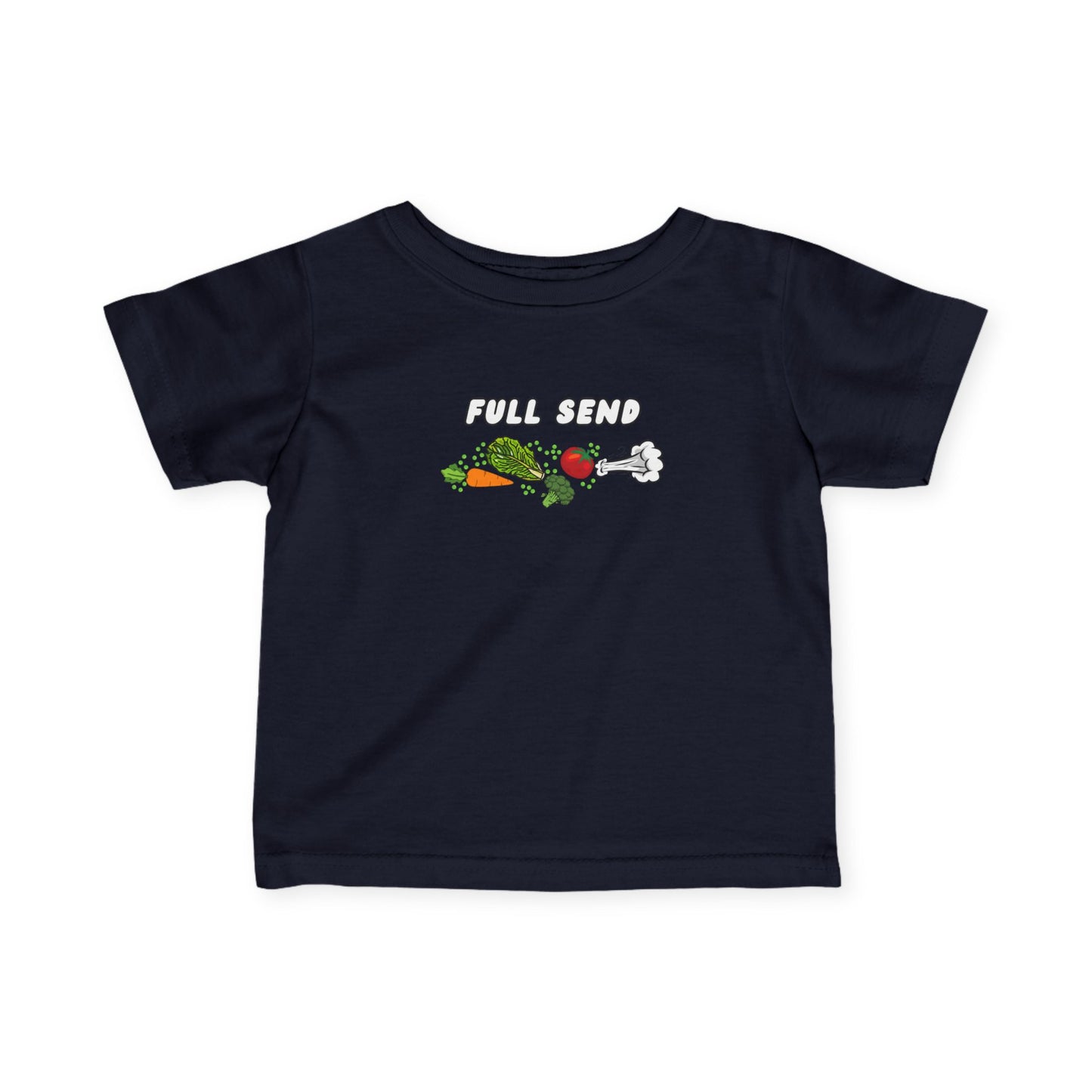 "Full Send" Infant Jersey T-Shirt, Toddler Summer Outfit, Kids Graphic Tee, Fun Baby Gift, Playful Shirt for Every Occasion