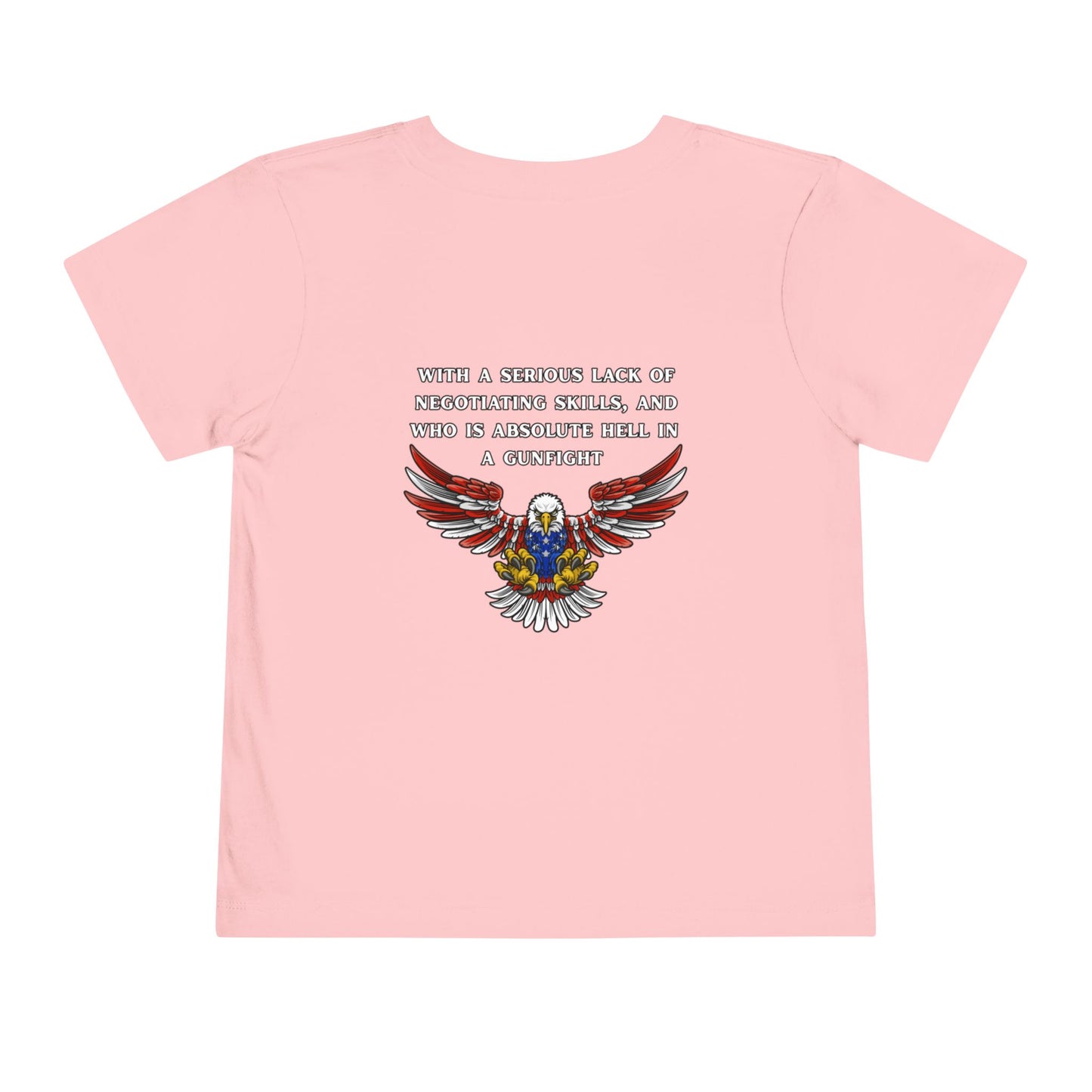 I Am Protected by a United States Soldier, Toddler Short Sleeve Tee - Military Pride, Cute Kid's Tee, Gift for Military Families, [...]