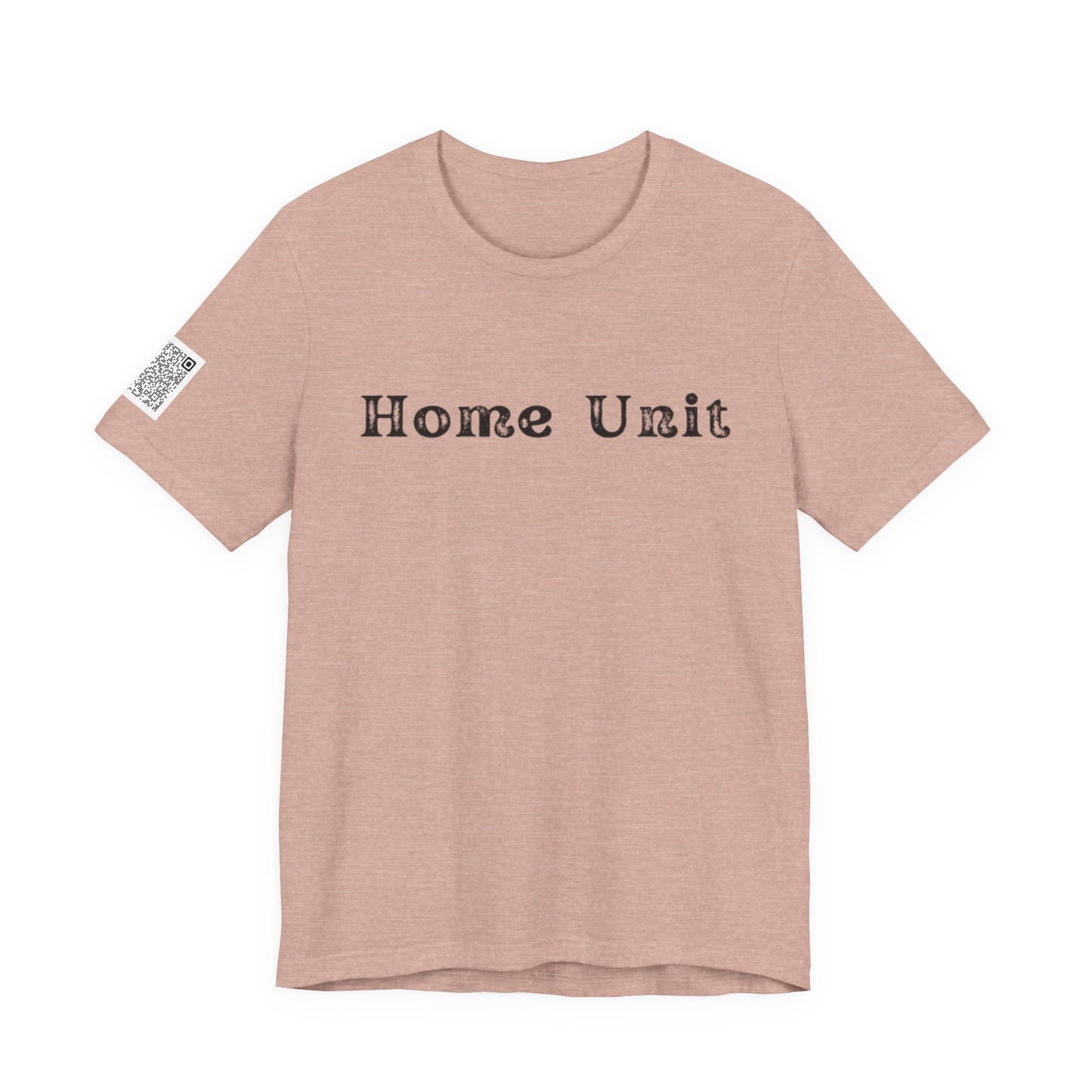 'Live for What You'd Die For' Inspiring Unisex Jersey Short Sleeve Tee, Motivational Shirt, Casual Wear with Home Unit QR code sleeve