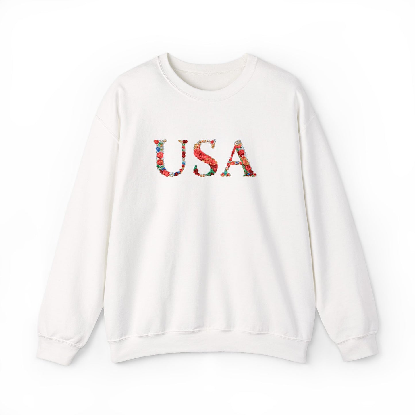 USA Floral Print Unisex Crewneck Sweatshirt, Cozy Gift for Holidays, Casual Wear, Perfect for Patriotic Celebrations, Comfortable [...]