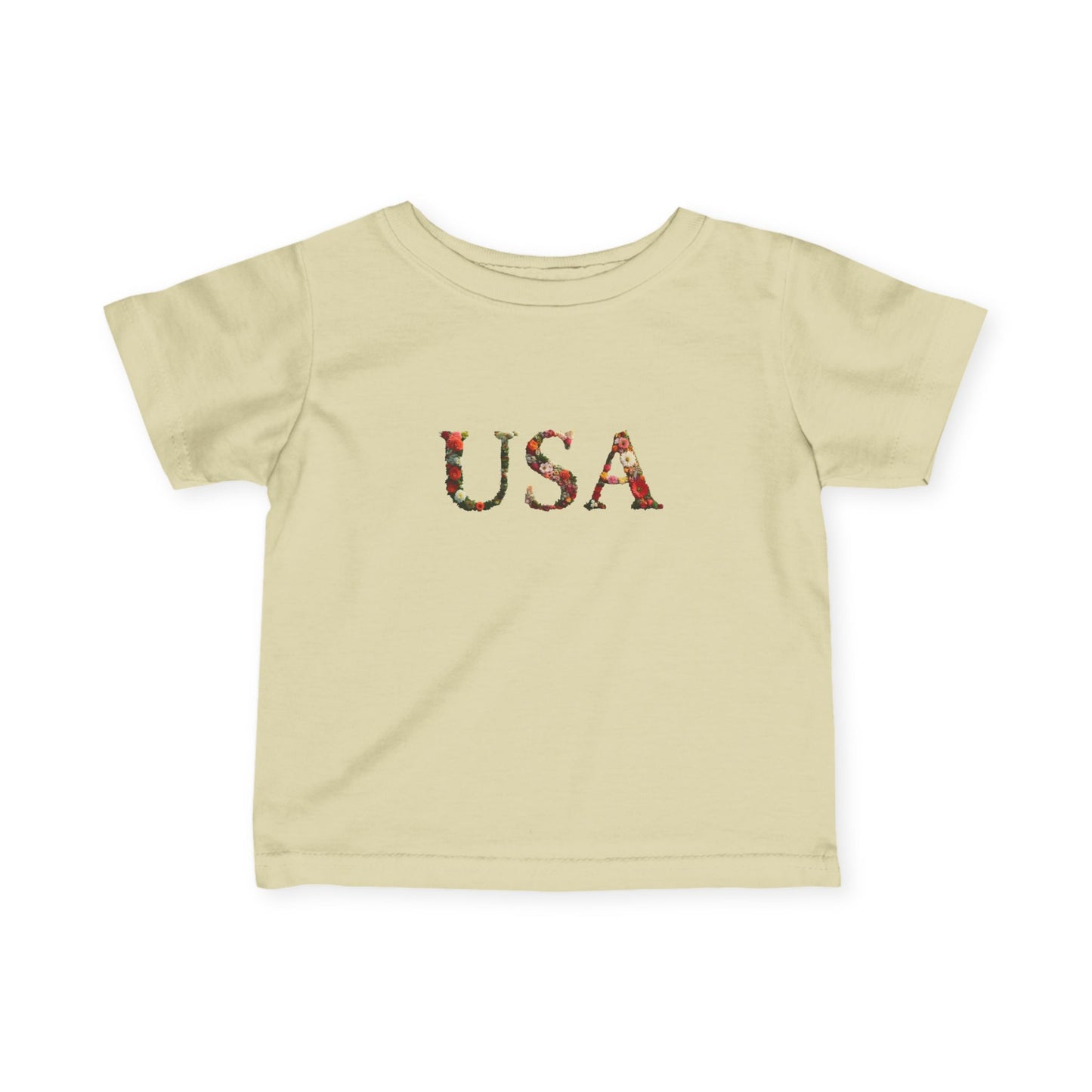 'USA' Floral Infant Tee