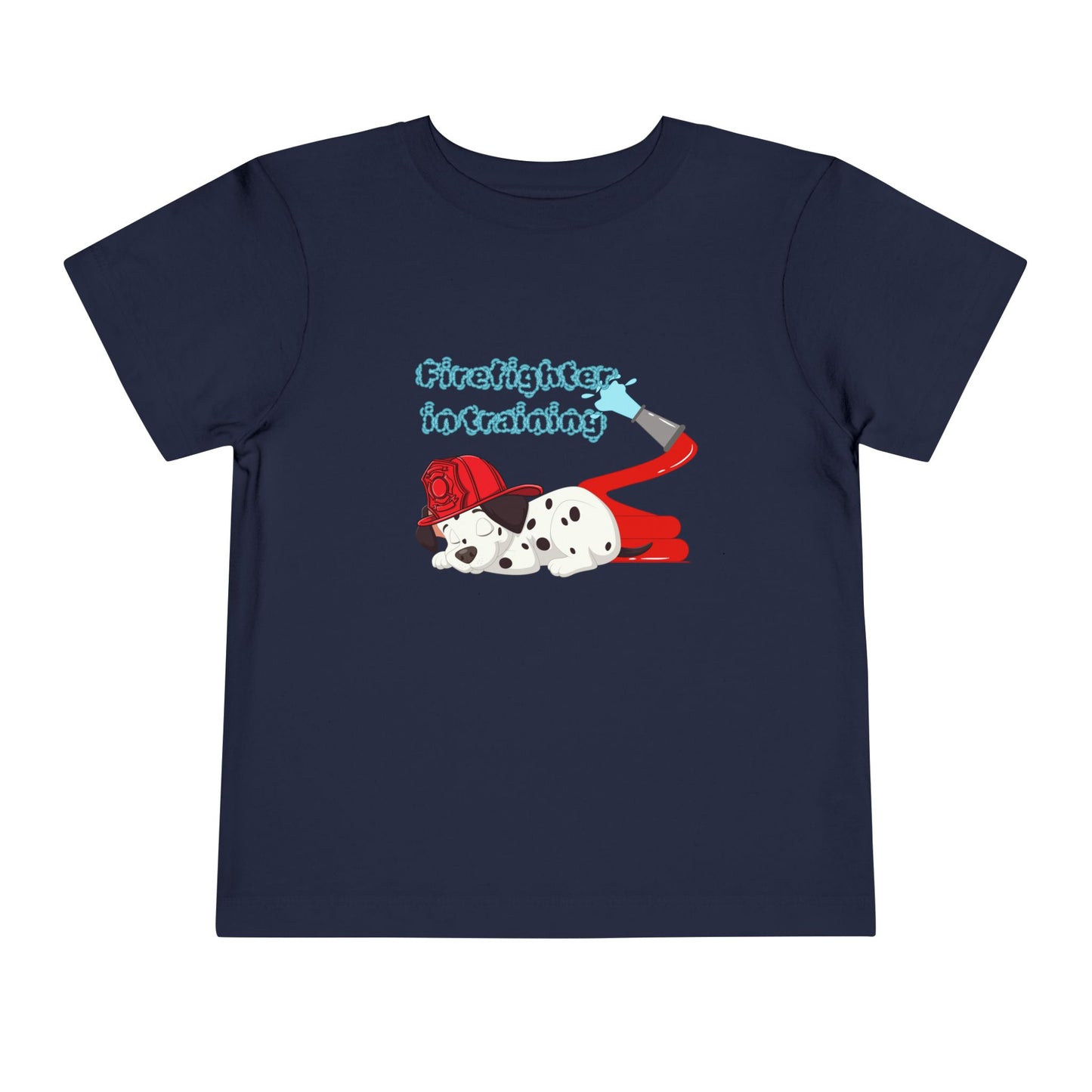 'Firefighter in Training' Toddler Tee, Cute Kids Shirt, Dog Lover Gift, Birthday, Playtime, Preschool, Summer Outfit