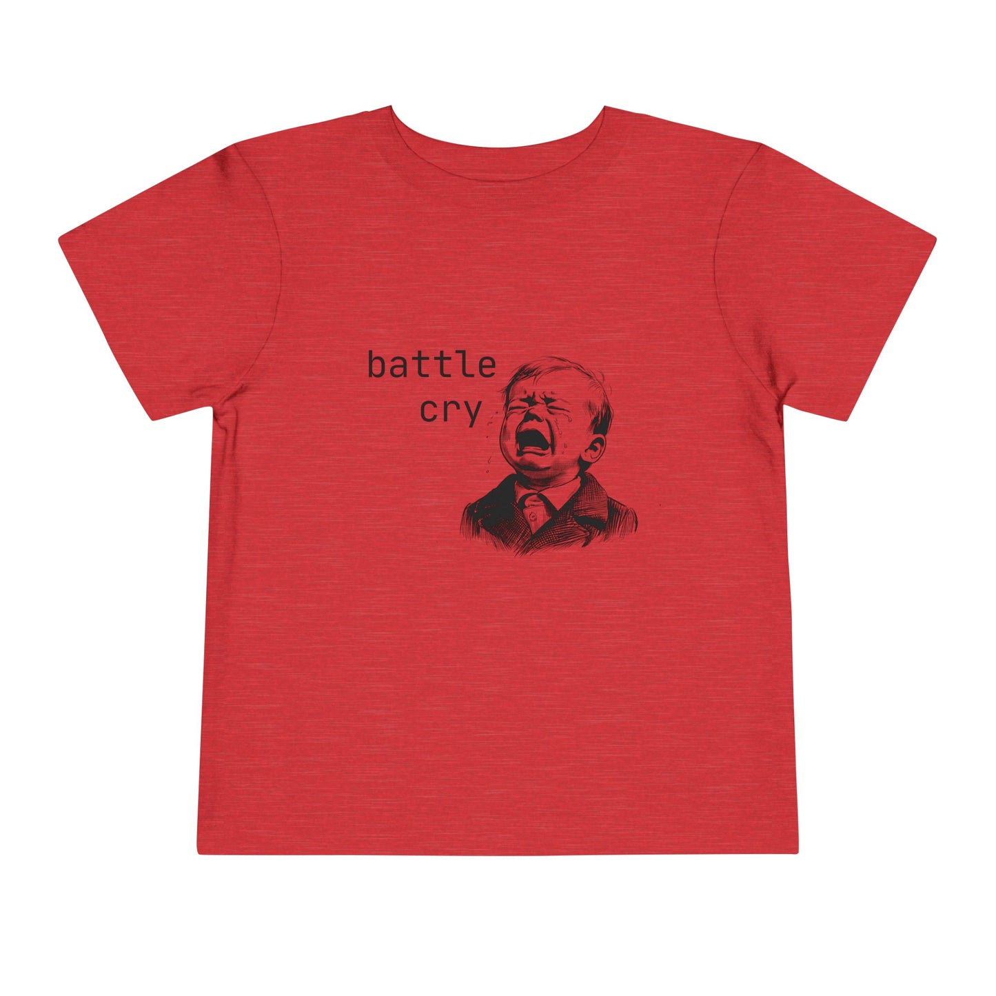 'Battle Cry' Toddler Tee, Funny Shirt, Humor Kids T-Shirt, Birthday Gift for Boys, Unique Baby Clothing, Everyday Playwear