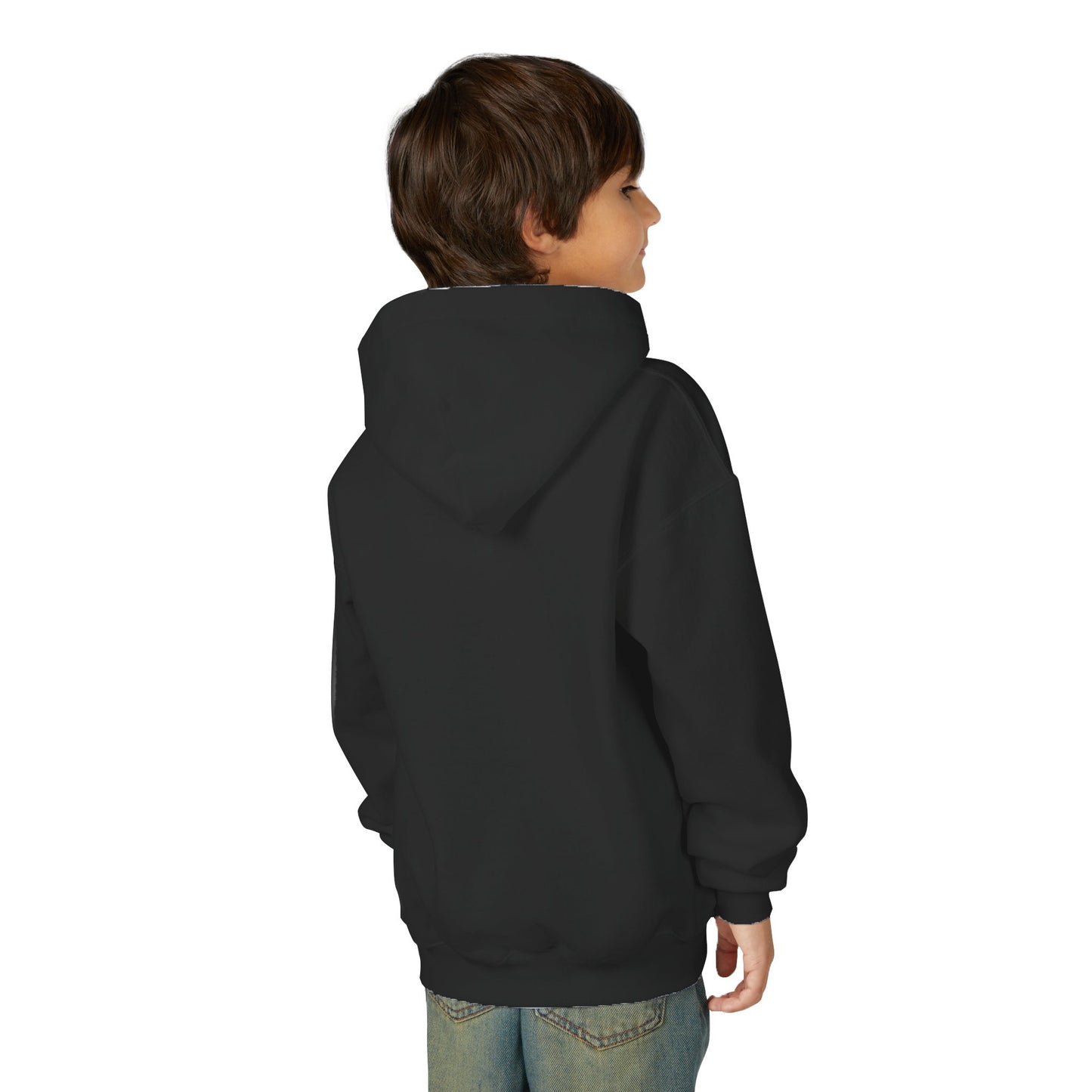 ‘Raised by Heroes’ Patriotic Youth Heavy Blend Hoodie, American Spirit Apparel