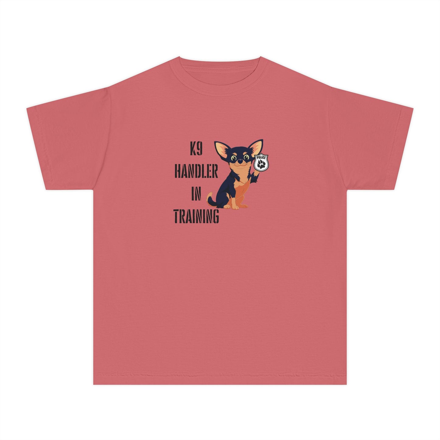 'K9 Handler in Training' Youth Tee, Dog Training Shirt, Gift for Dog Lovers, Youth Costume, Animal Handler Apparel