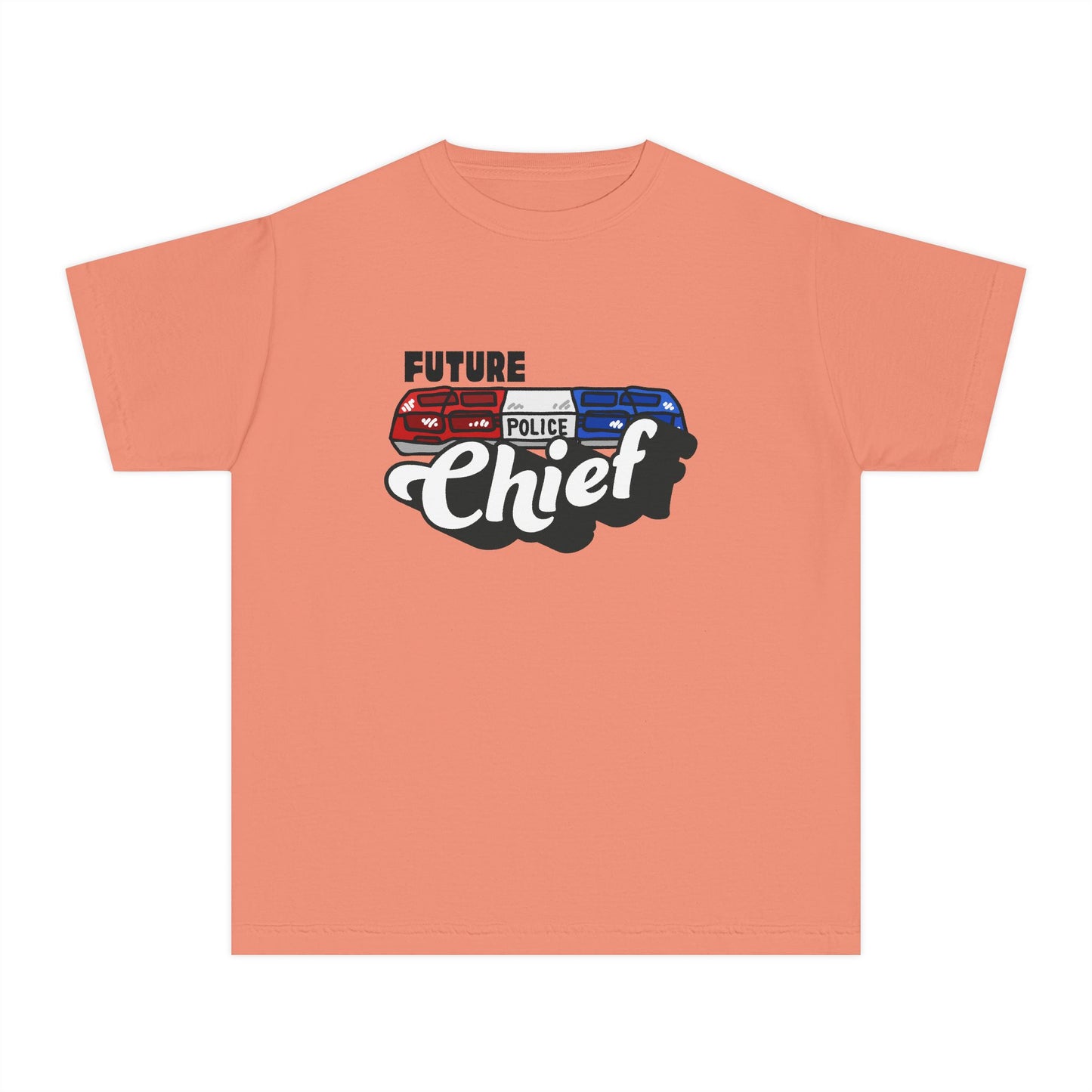 'Future Police Chief' Youth Tee, Police Officer Shirt, Kid's Law Enforcement Gift, Birthday Present, Future Hero Apparel