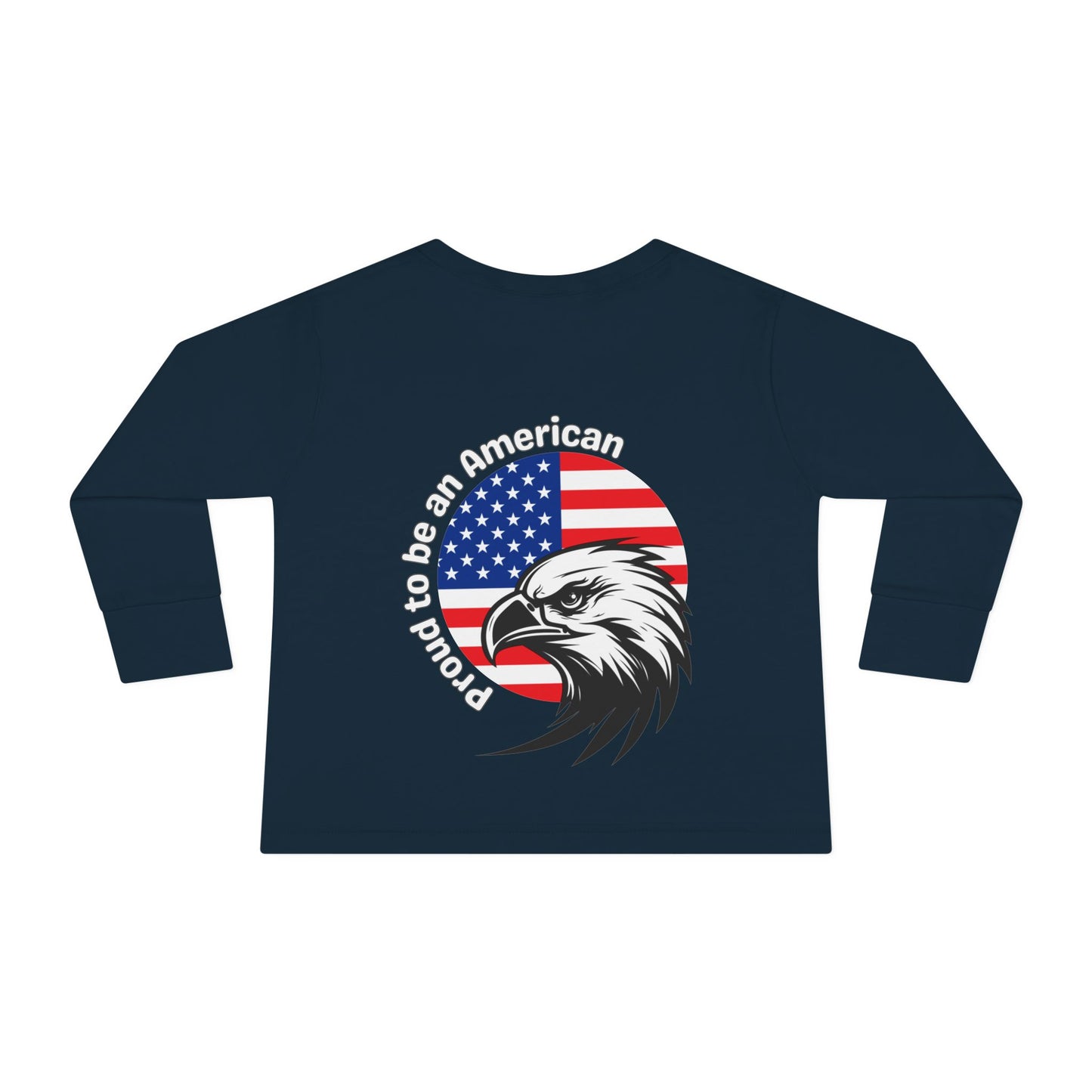 'Proud to be an American' Toddler Long Sleeve Tee - Kids Independence Day Shirt, Patriotic Toddler Clothing, 4th of July Outfit, American [...]