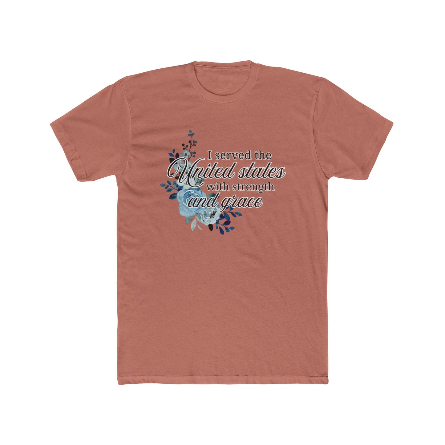 'I Served the USA' Shirt, Veteran Appreciation Gift, Unisex Crewneck Cotton Tee, Military Strength and Grace, USA [...]