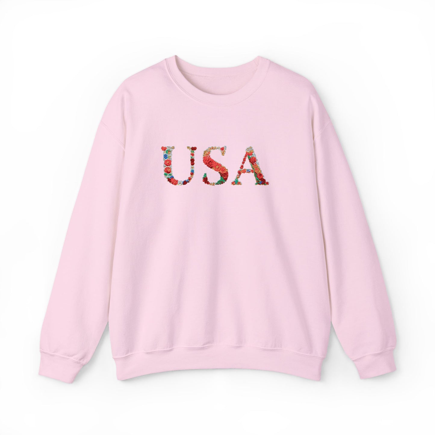 USA Floral Print Unisex Crewneck Sweatshirt, Cozy Gift for Holidays, Casual Wear, Perfect for Patriotic Celebrations, Comfortable [...]
