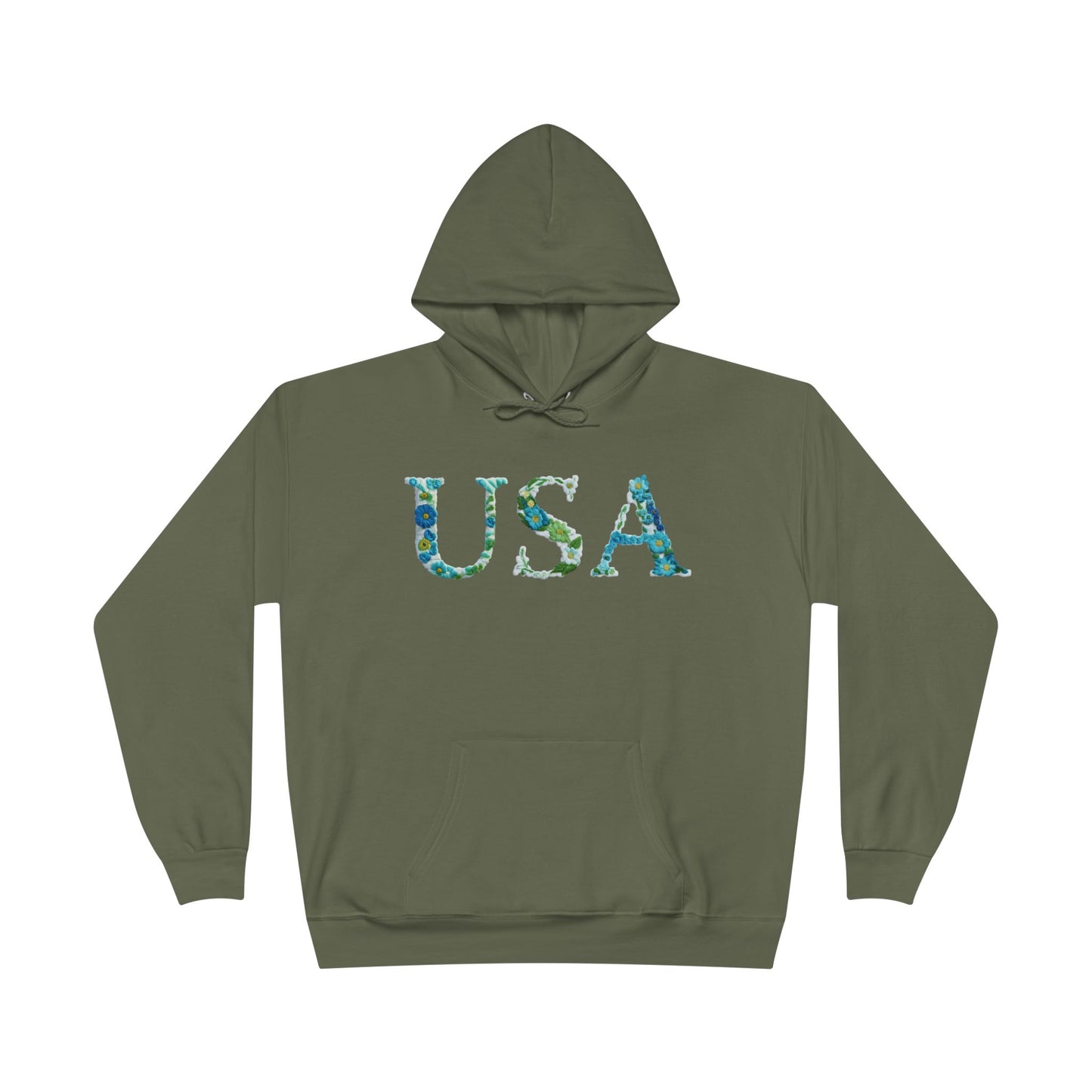 "USA" Eco-Friendly Pullover Hoodie