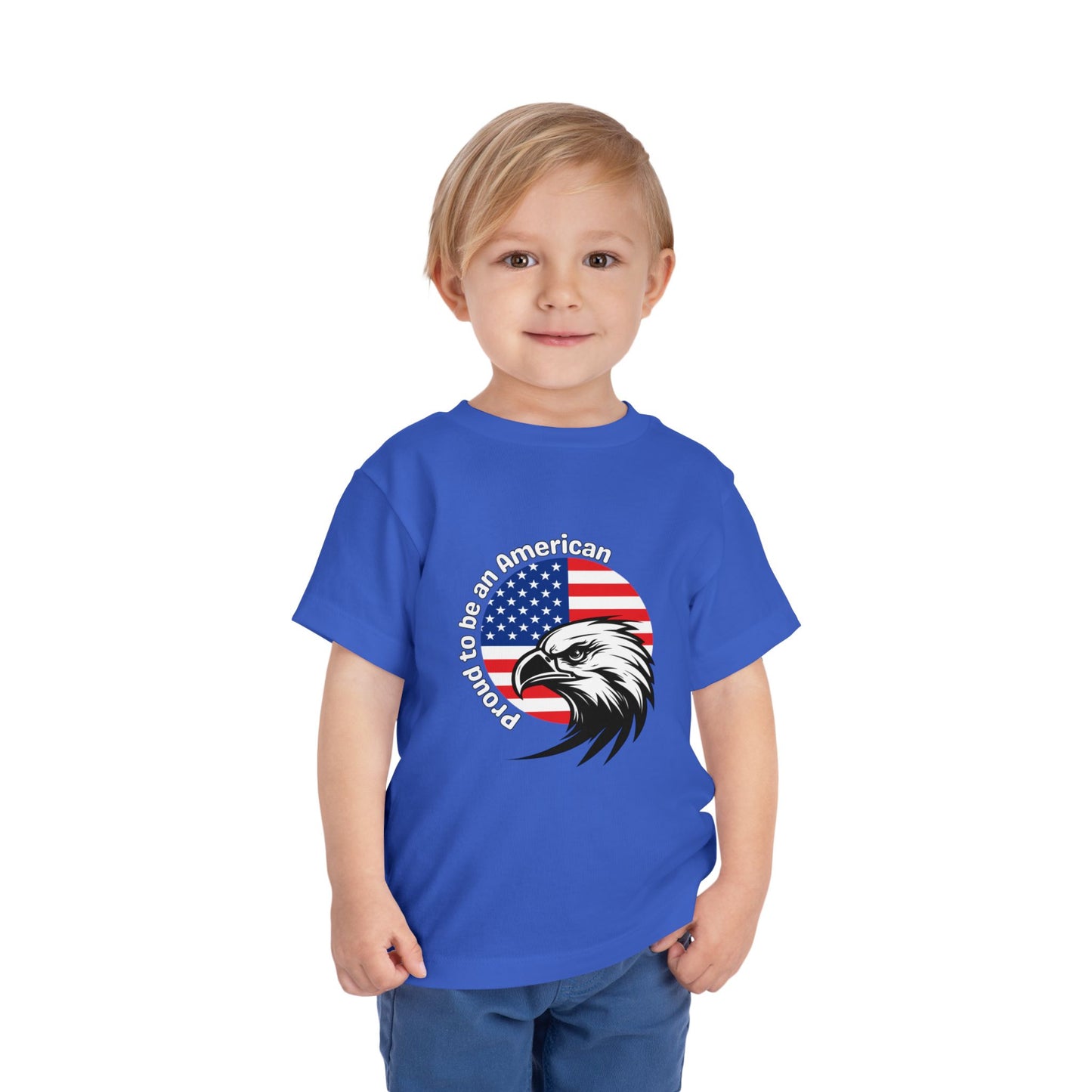 'Proud to be an American' Toddler Tee with Eagle Design