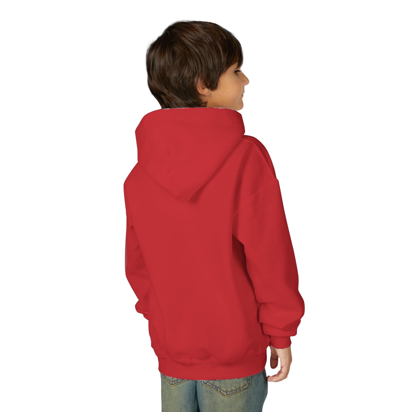 ‘Raised by Heroes’ Patriotic Youth Heavy Blend Hoodie, American Spirit Apparel