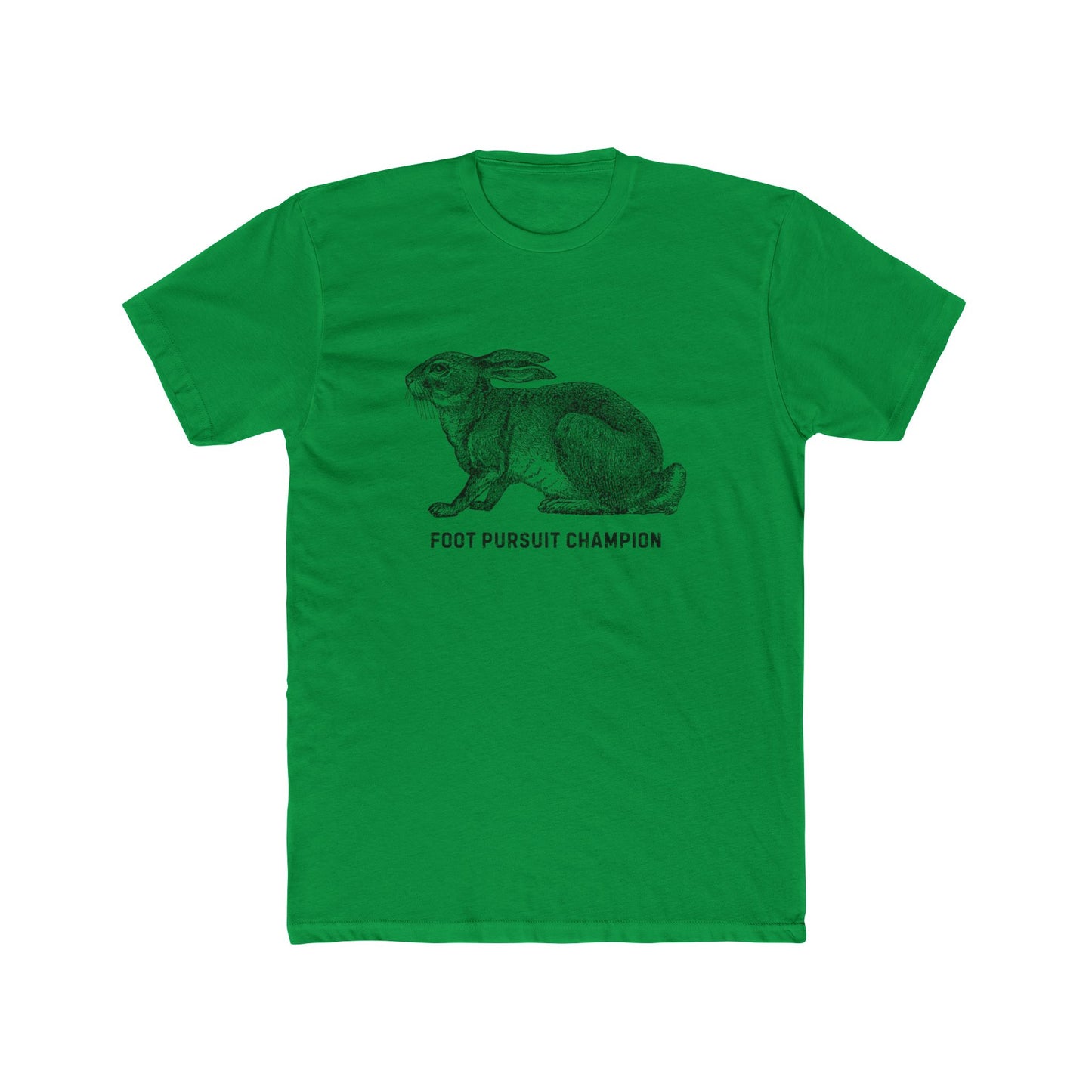 Unisex Cotton Crew Tee -Foot Pursuit Champion Design