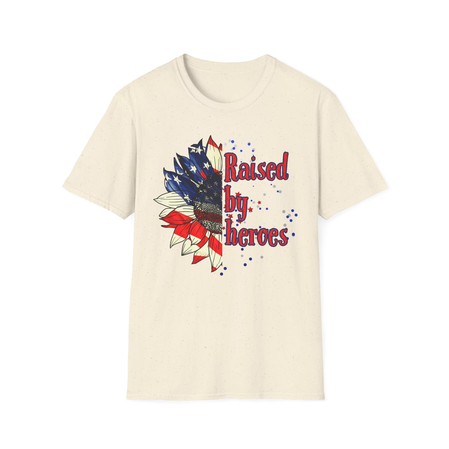 'Raised by Heroes' Unisex T-Shirt, Memorial Day Gift, Patriotic Tee, Veteran's Day Shirt, Gift for Military Families, Red White and Blue Shirt
