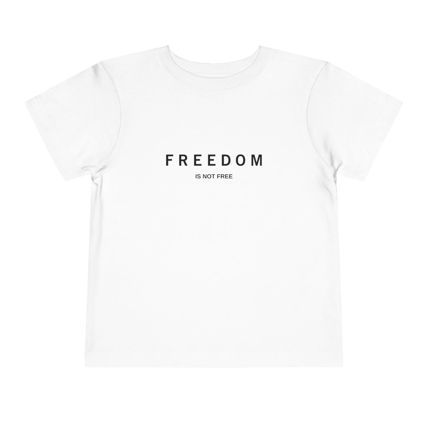 'Freedom is not Free' Toddler Tee - Short Sleeve Patriotic Shirt, Kids' Independence Day Gift, American Flag Tee, Freedom Quotes Apparel, Toddler [...]