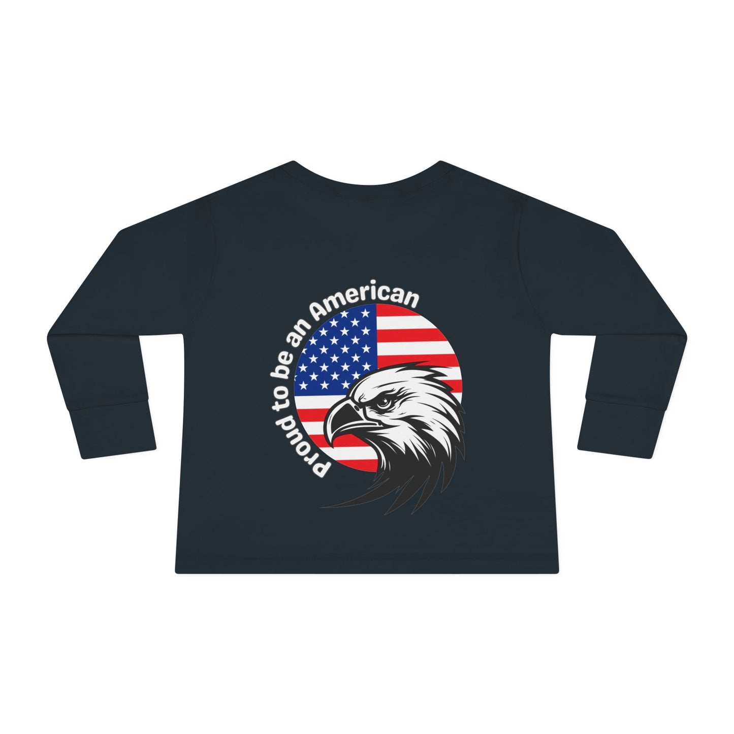 'Proud to be an American' Toddler Long Sleeve Tee - Kids Independence Day Shirt, Patriotic Toddler Clothing, 4th of July Outfit, American [...]