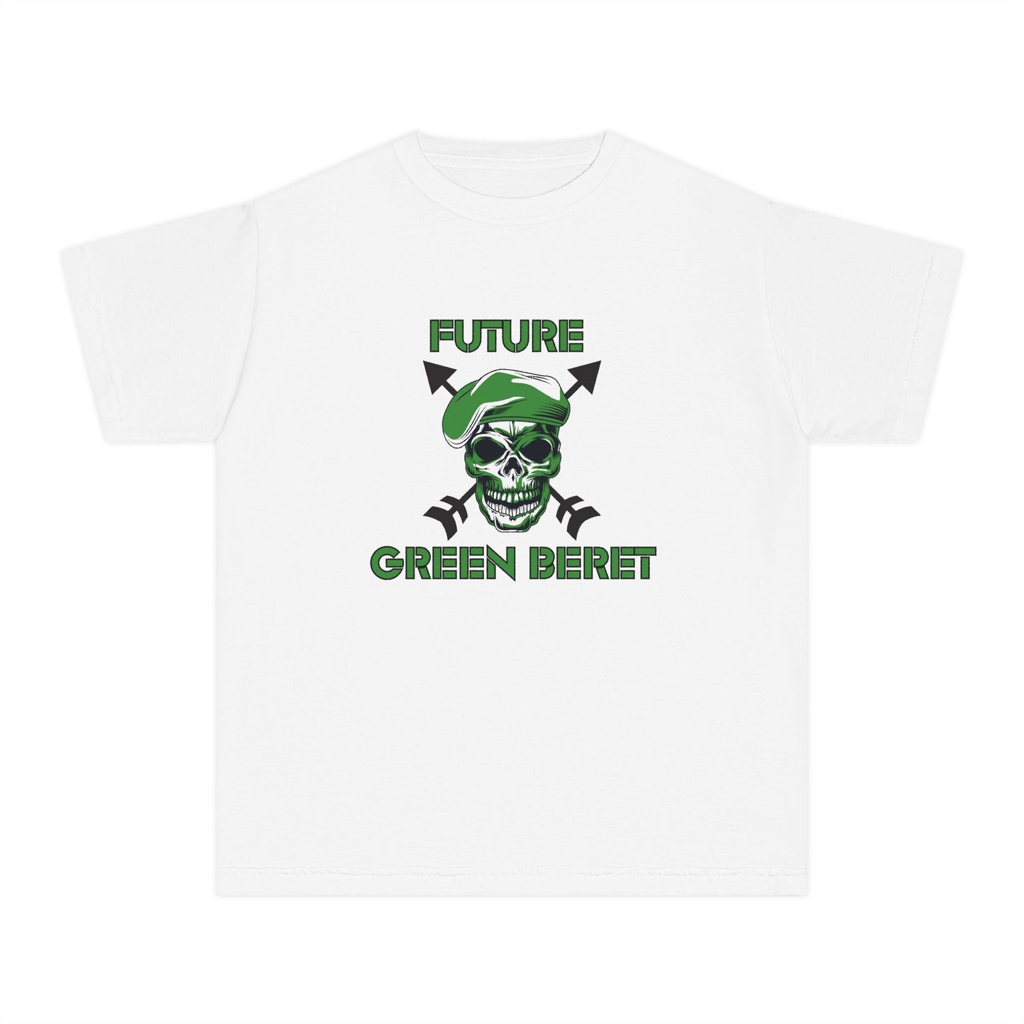 Future Green Beret Youth Midweight Tee - Army Kid Shirt, Military Theme T-Shirt, Kids Graphic Tee, Gift for Young Soldiers