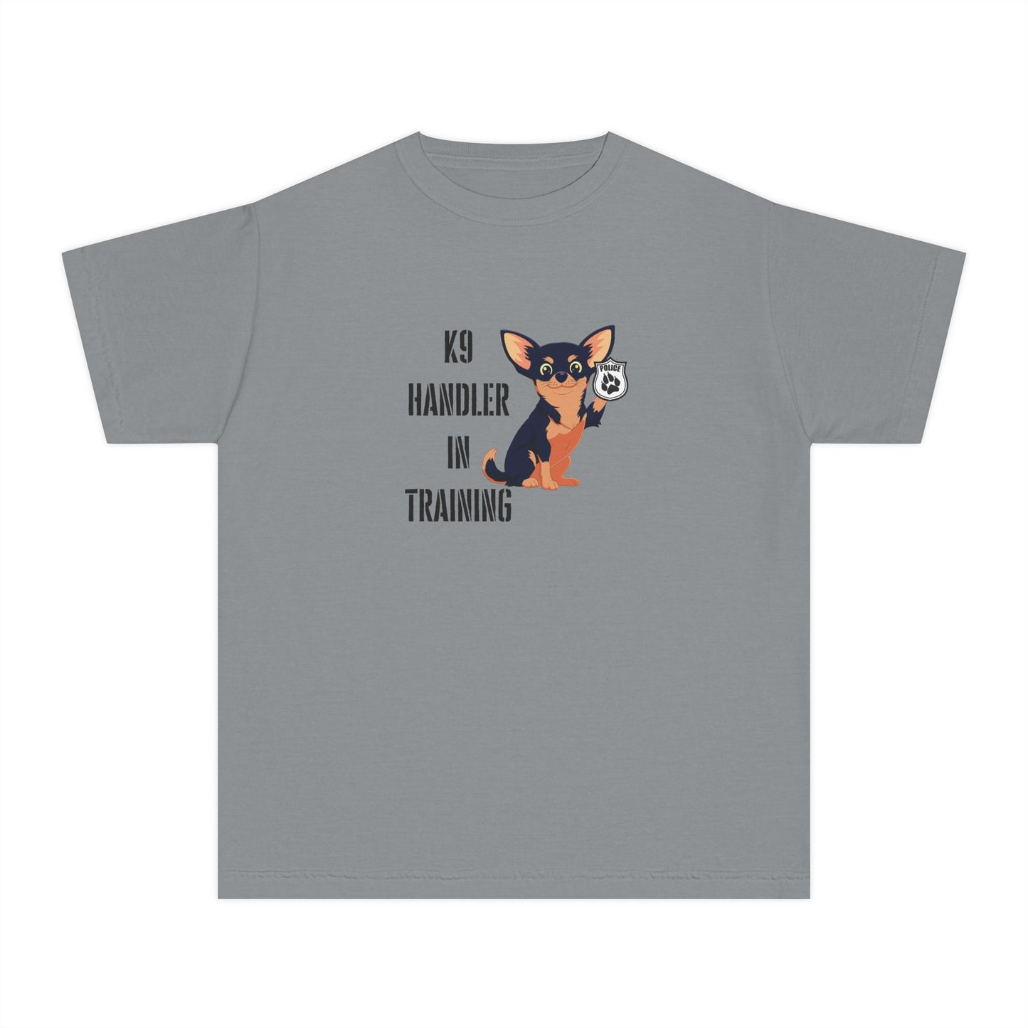 'K9 Handler in Training' Youth Tee, Dog Training Shirt, Gift for Dog Lovers, Youth Costume, Animal Handler Apparel