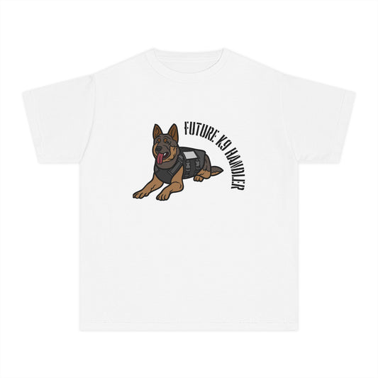Future K9 Handler Youth Midweight T-Shirt, Dog Lover Gift, Kids Tee, Training Apparel, Animal Enthusiast Clothing