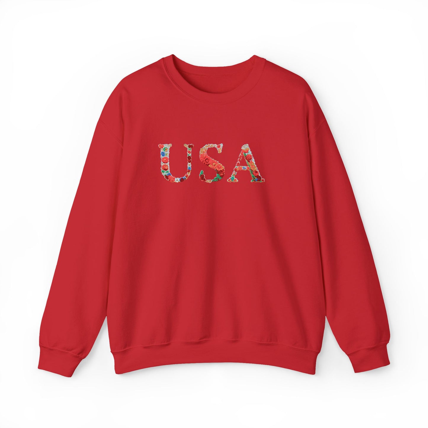 USA Floral Print Unisex Crewneck Sweatshirt, Cozy Gift for Holidays, Casual Wear, Perfect for Patriotic Celebrations, Comfortable [...]