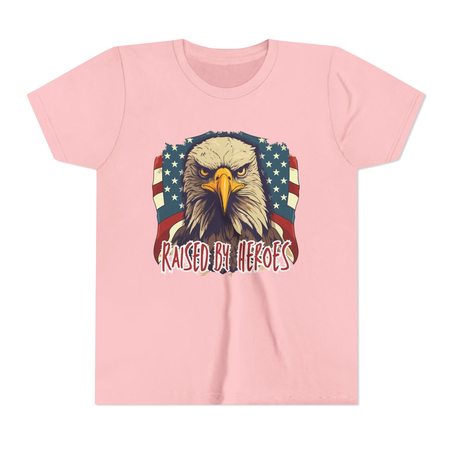 'Raised by Heroes' Youth tee - Patriotic Kids Apparel