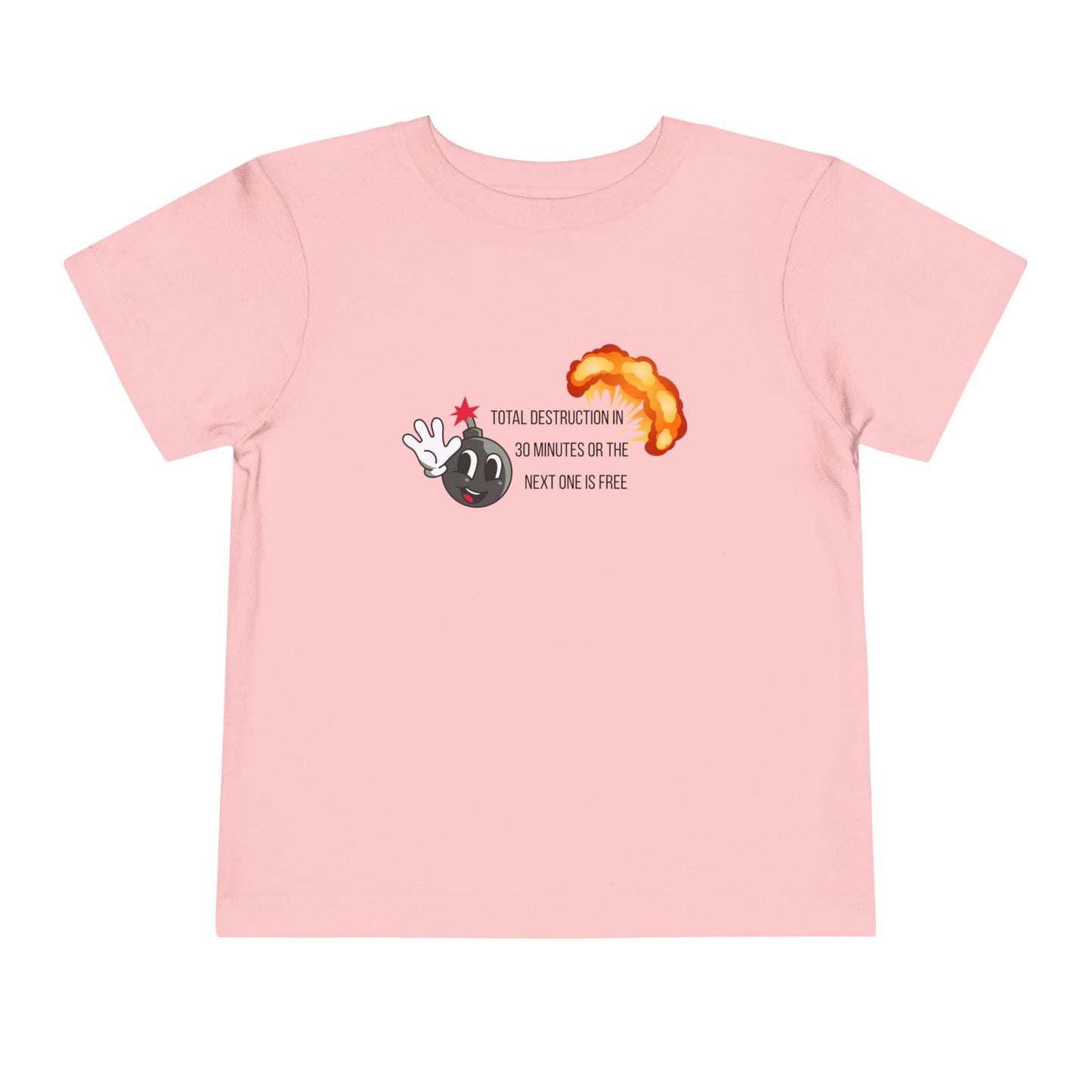 Toddler Short Sleeve Tee with Fun Explosive Design, Kids Gift, Birthday Shirt, Cute Casual Wear, Playtime Tee, Nursery Art