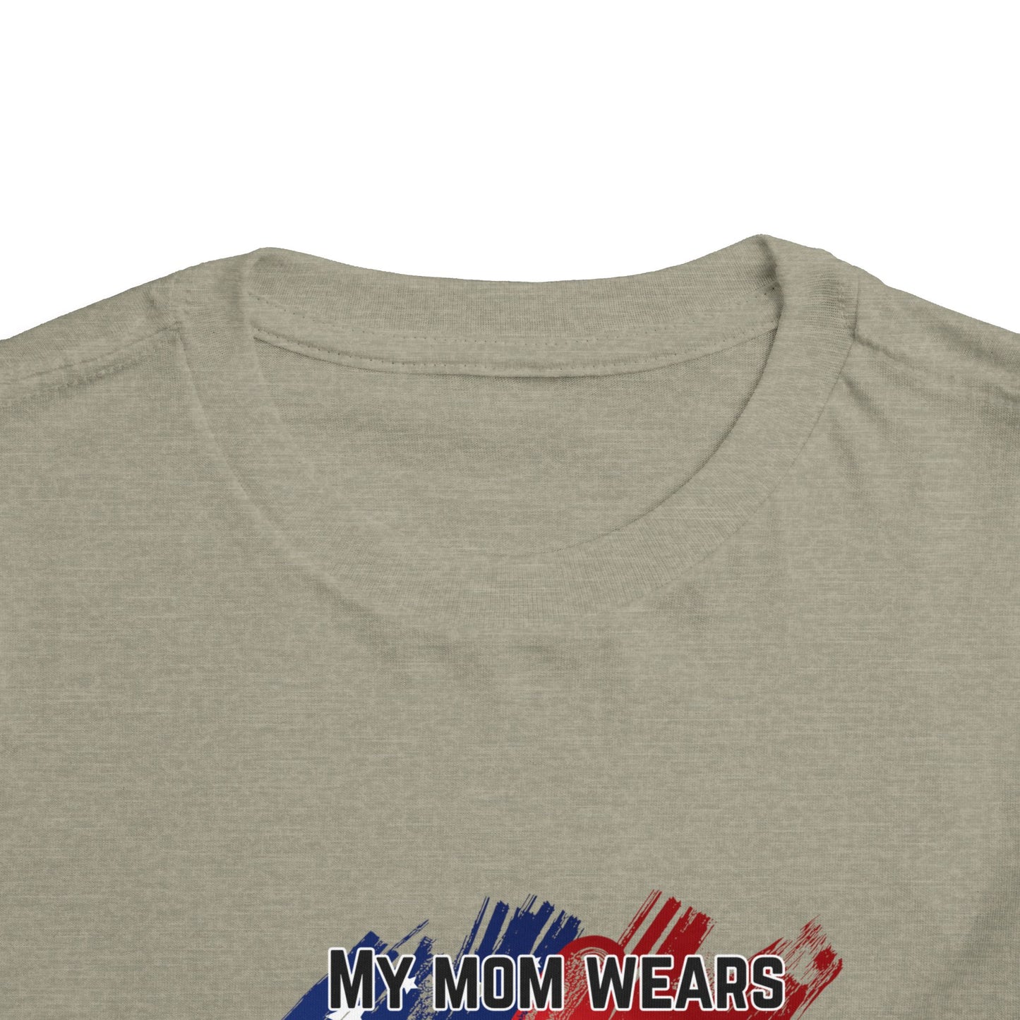 'My Mom Wears Combat Boots' Toddler Tee - Fun Kids Shirt, Gifts for Military Families, Cute Toddler Outfit, Everyday Wear, Unique Baby Tee