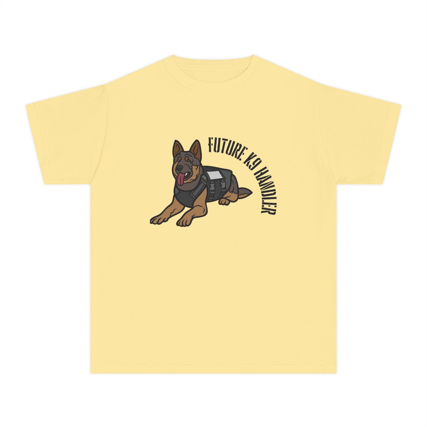 Future K9 Handler Youth Midweight T-Shirt, Dog Lover Gift, Kids Tee, Training Apparel, Animal Enthusiast Clothing